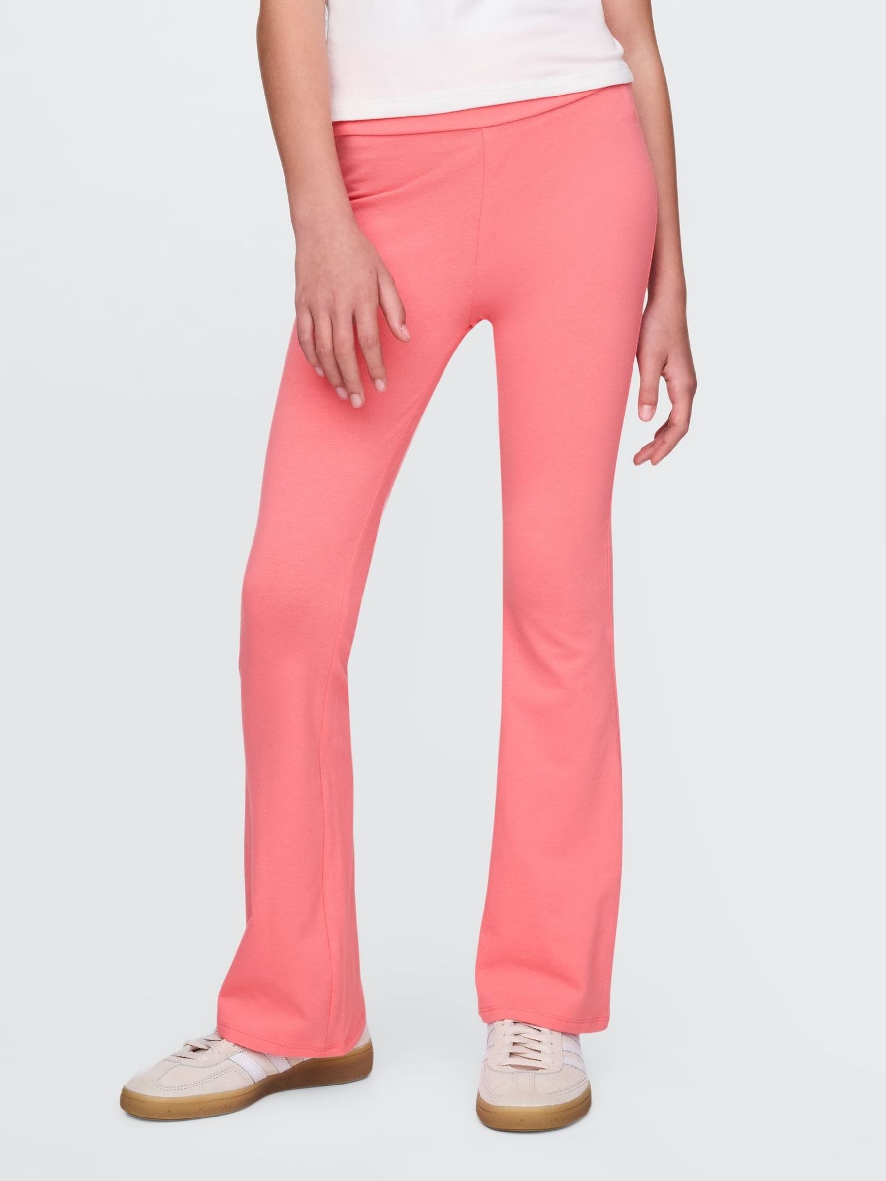 Coral Pink Flare Leggings (4-13yrs) (F56151) | £15