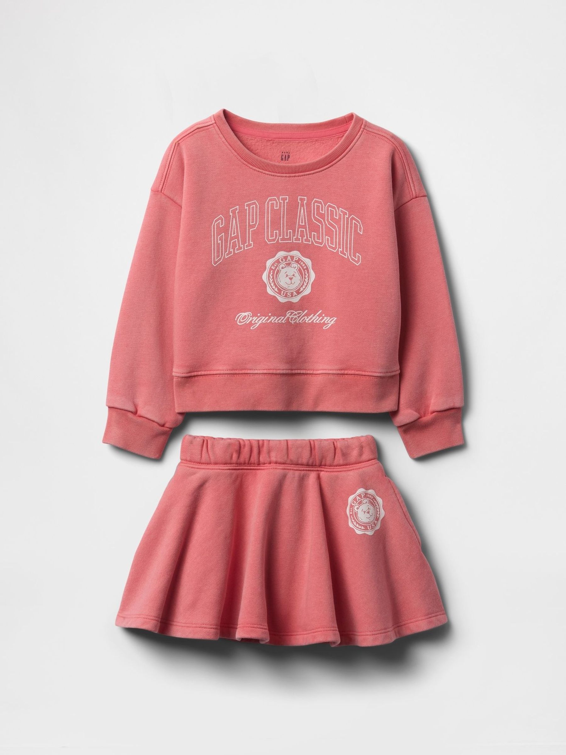 Vintage Red Vintage Soft Skort & Sweatshirt Set (6mths-5yrs) (F56158) | £40