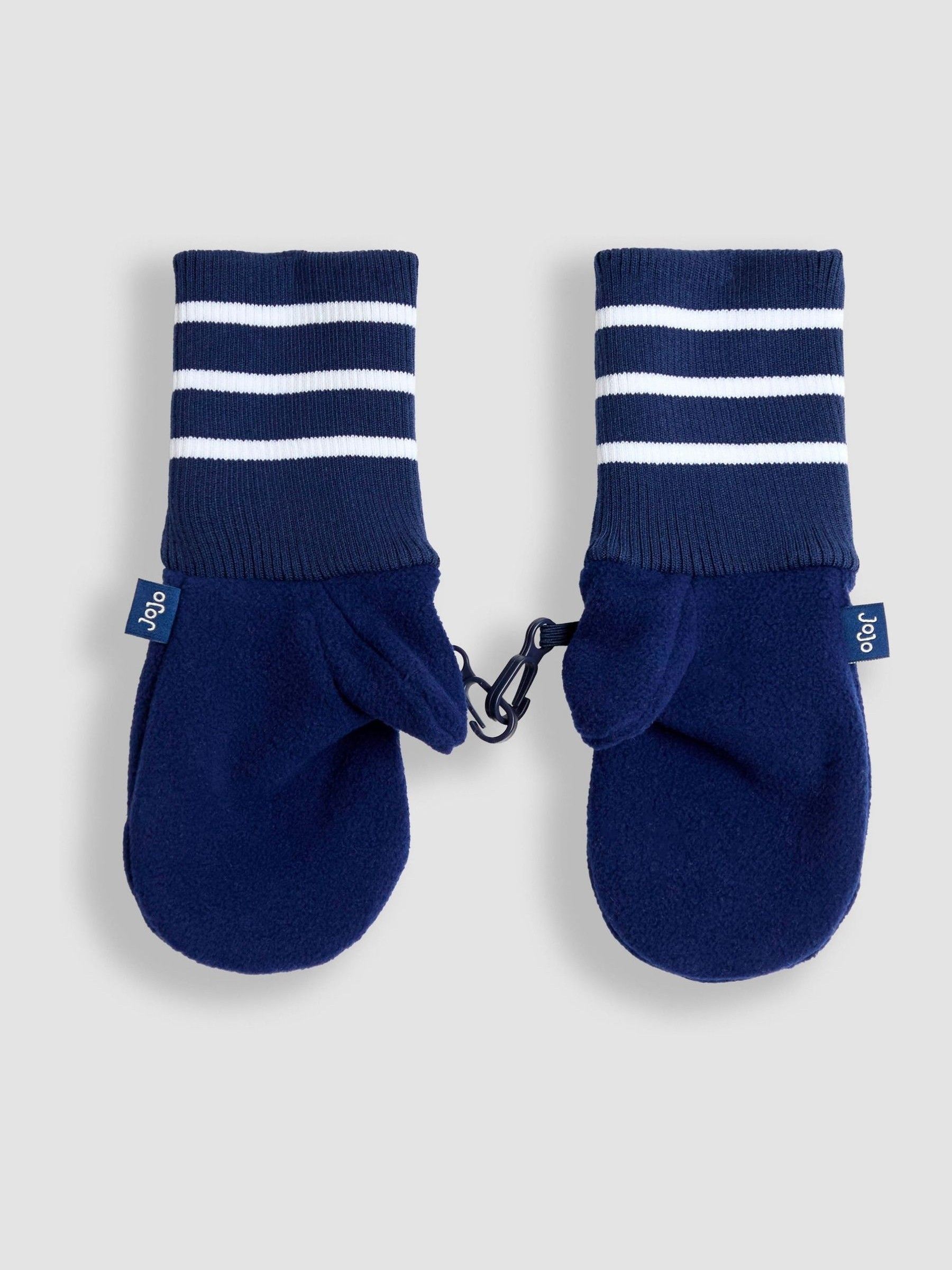 Navy Polar Fleece Mittens With Cuff (F56162) | £14