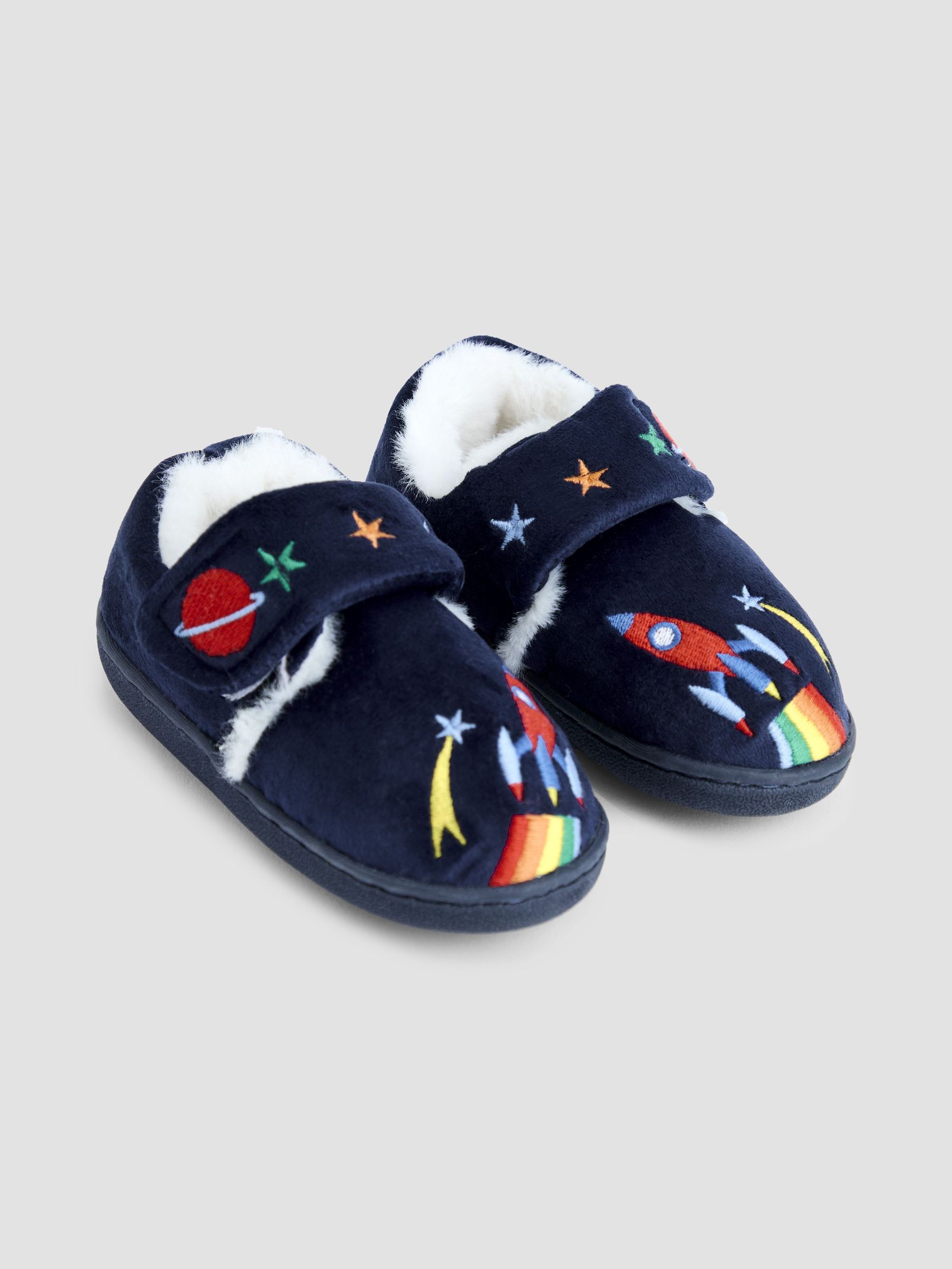 Navy Rocket Bear Slipper Shoes (F56618) | £17.50