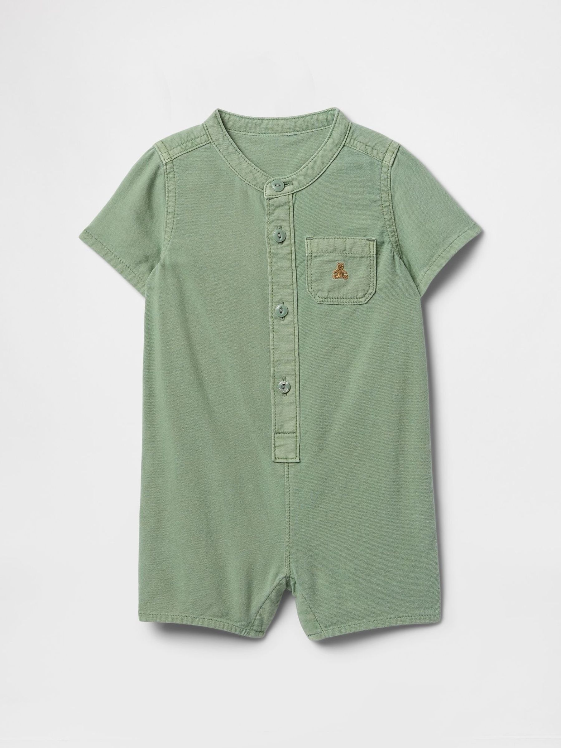Green Pocket Romper (Newborn-24mths) (F57709) | £25