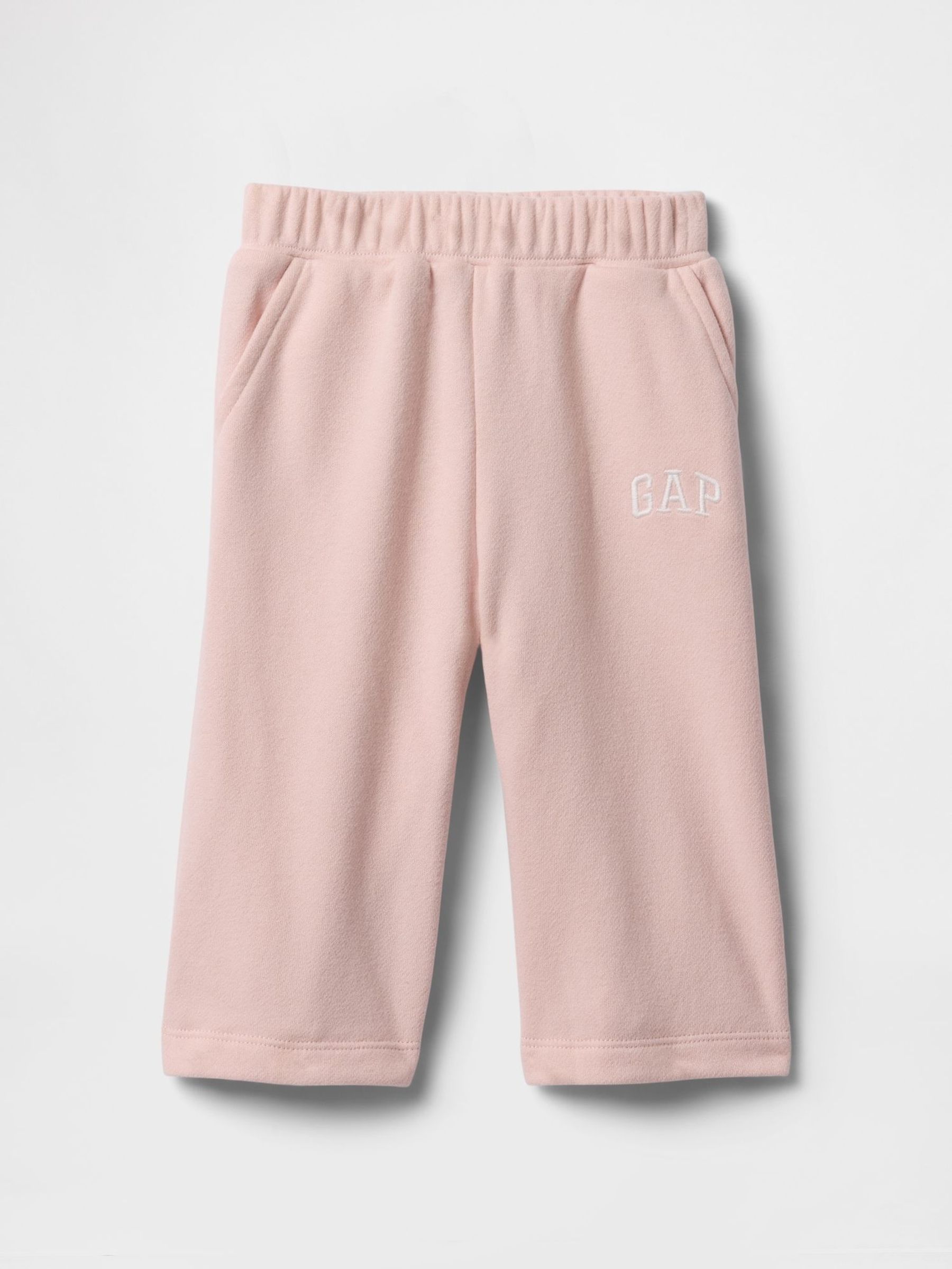 Pink Vintage Soft Pull On Wide-Leg Joggers (Newborn-24mths) (F57711) | £12
