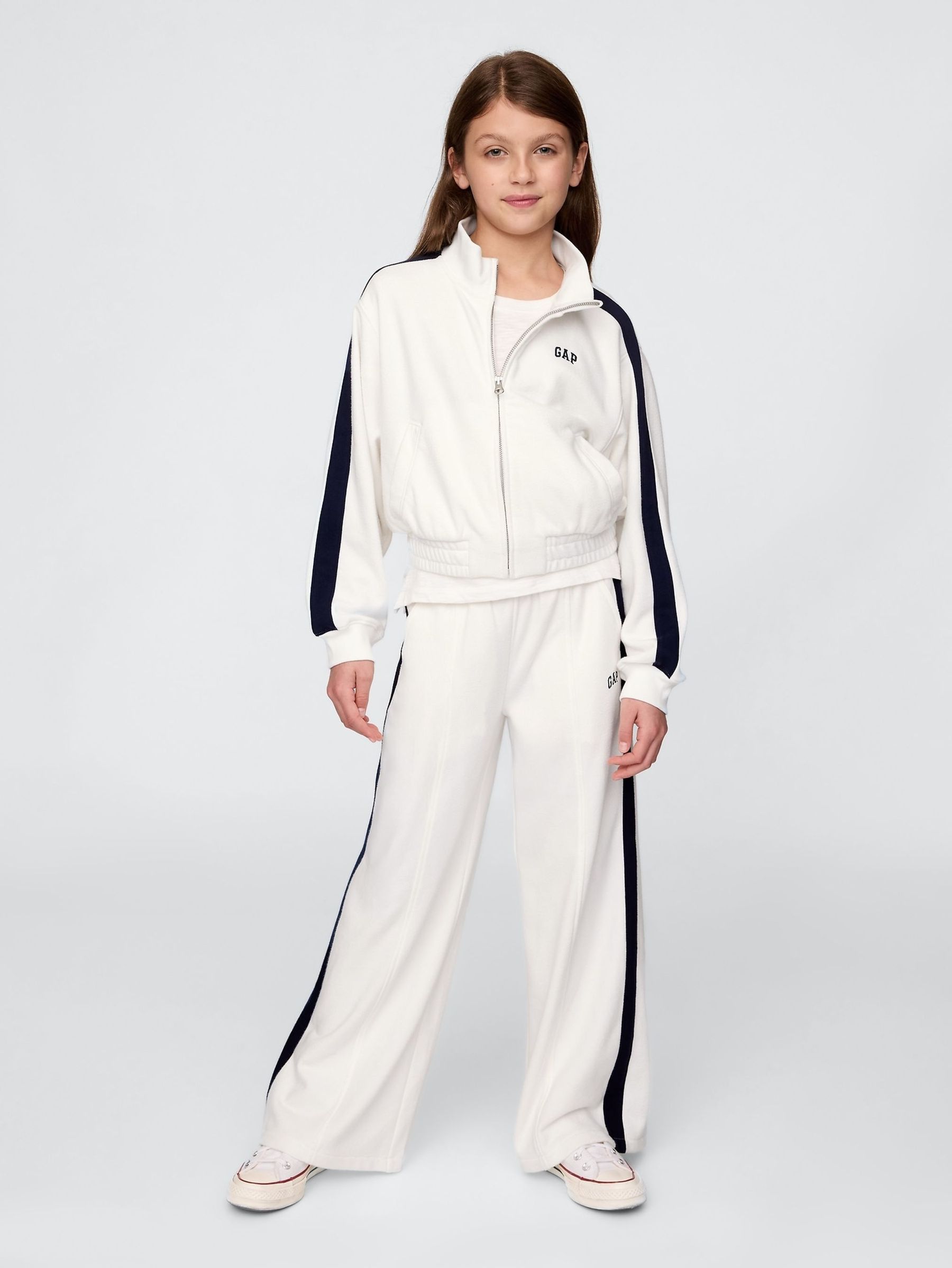 White Logo Vintage Soft Joggers (4-13yrs) (F58049) | £25