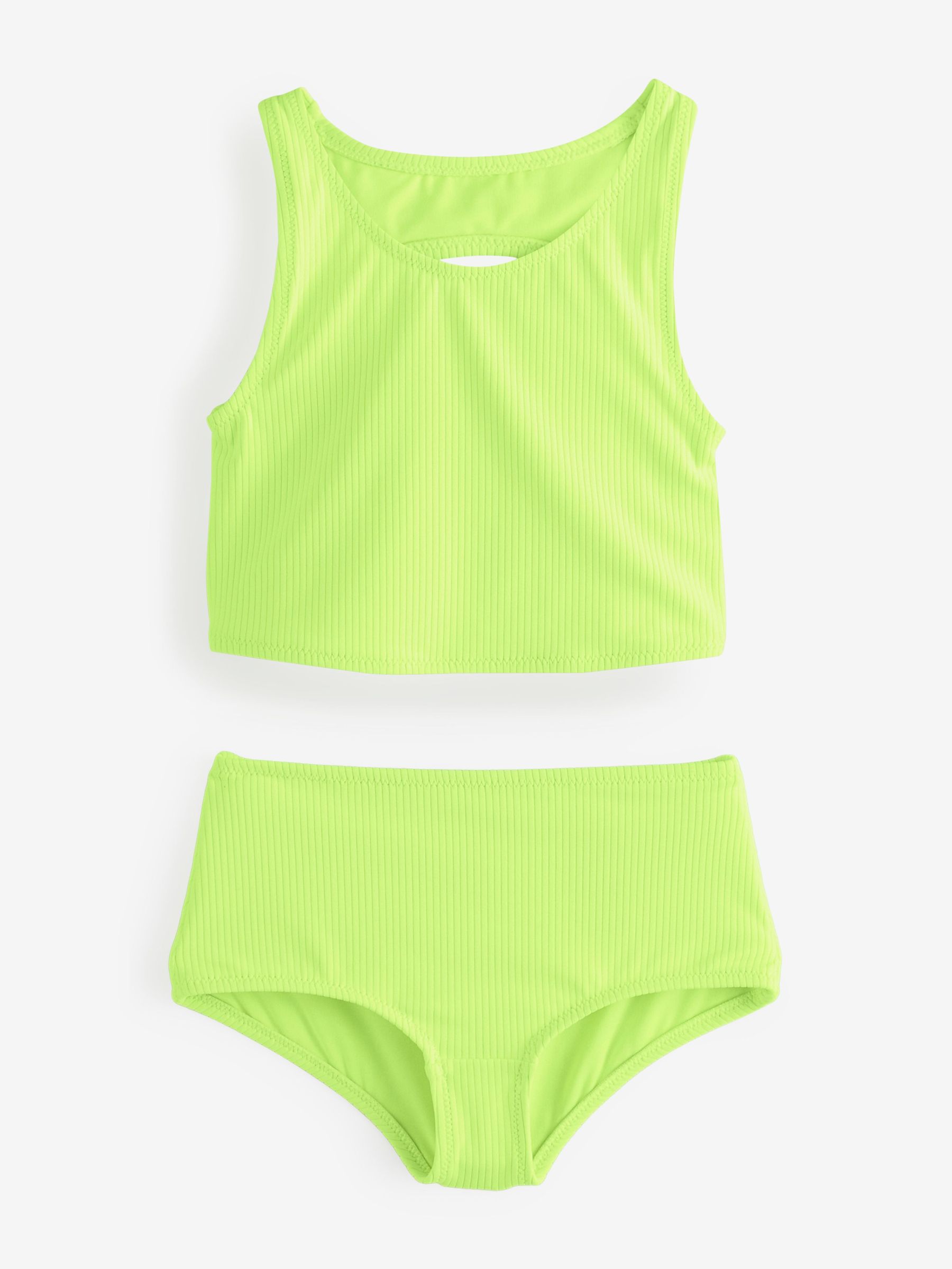 Green Cutout Tankini Swim Two-Piece (4-13yrs) (F58050) | £25