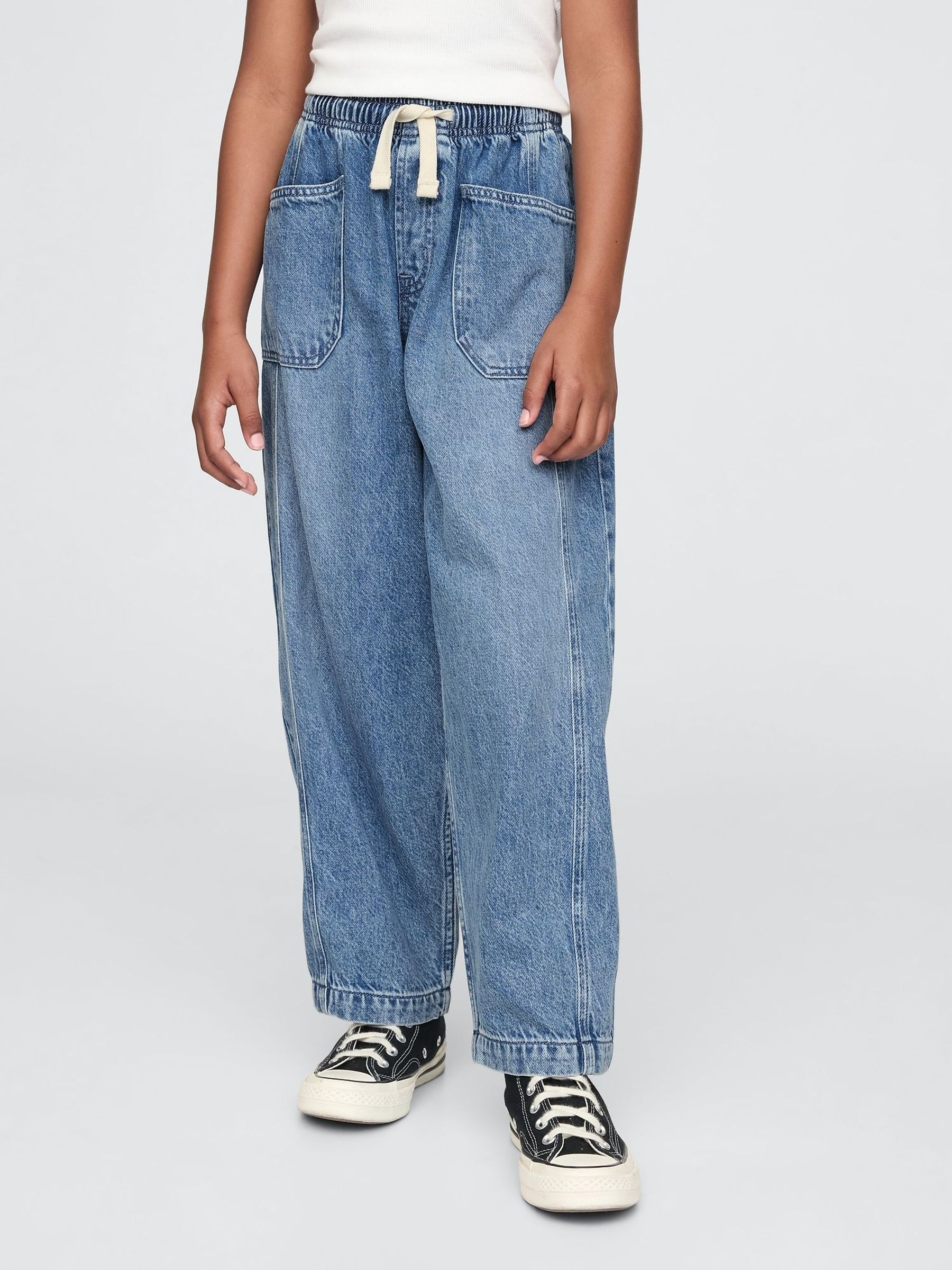 Blue High Waisted Ultrasoft Easy Horseshoe Jeans (4-13yrs) (F58052) | £30