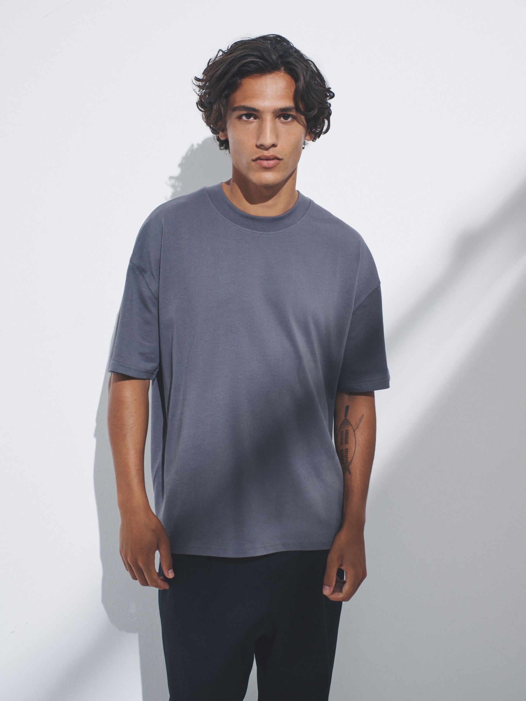 4 Pack Oversized Short Sleeve Heavyweight Cotton T-Shirts (F59580) | £28