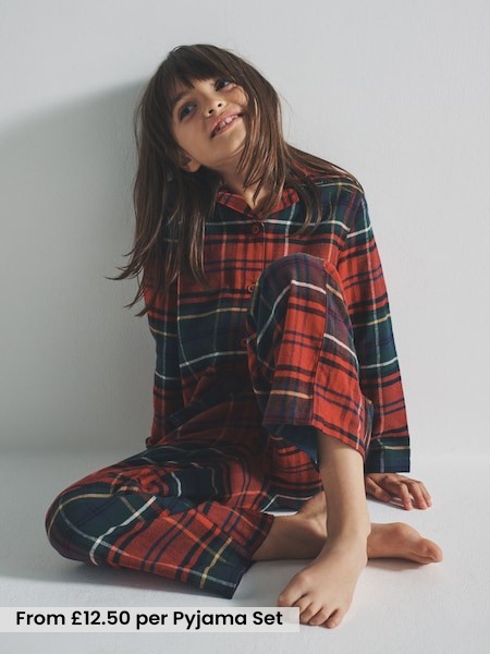 2 Pack Traditional Woven Check Pyjamas (F59632) | £25 - £31
