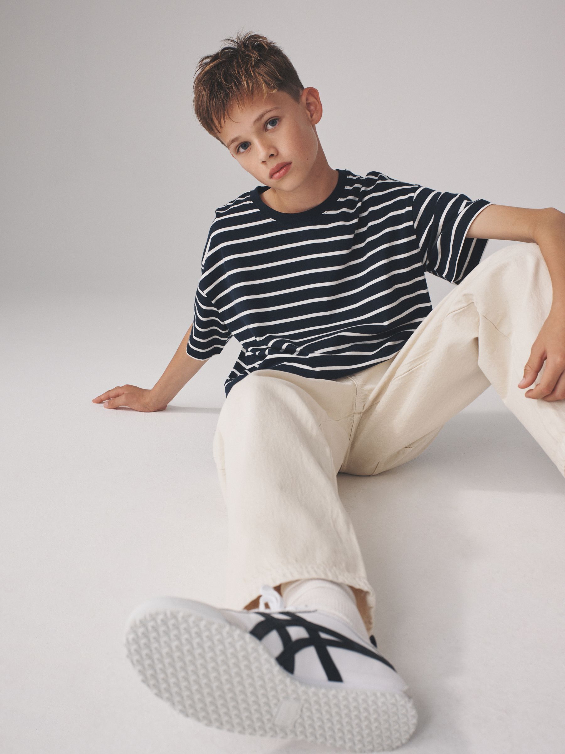 6 Pack Stripe Oversized Short Sleeve Cotton T-Shirts (F59642) | £19.50 - £24
