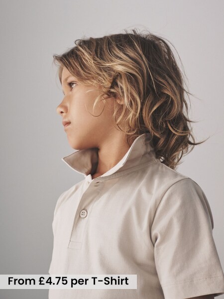 4 Pack Short Sleeve Cotton Jersey Polo Shirts (F59651) | £19 - £22