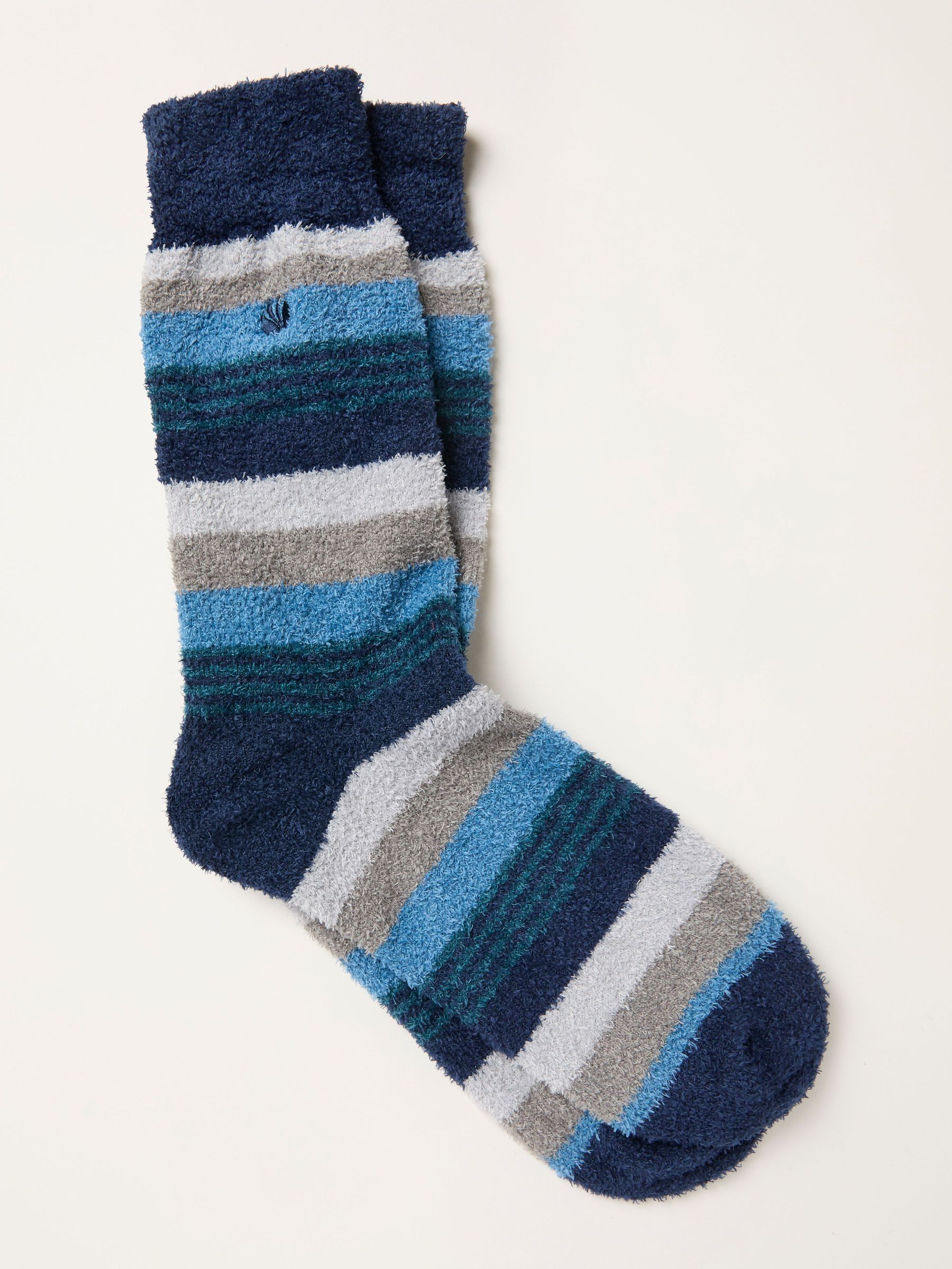 Blue Striped Cosy Socks (F60141) | £10.50