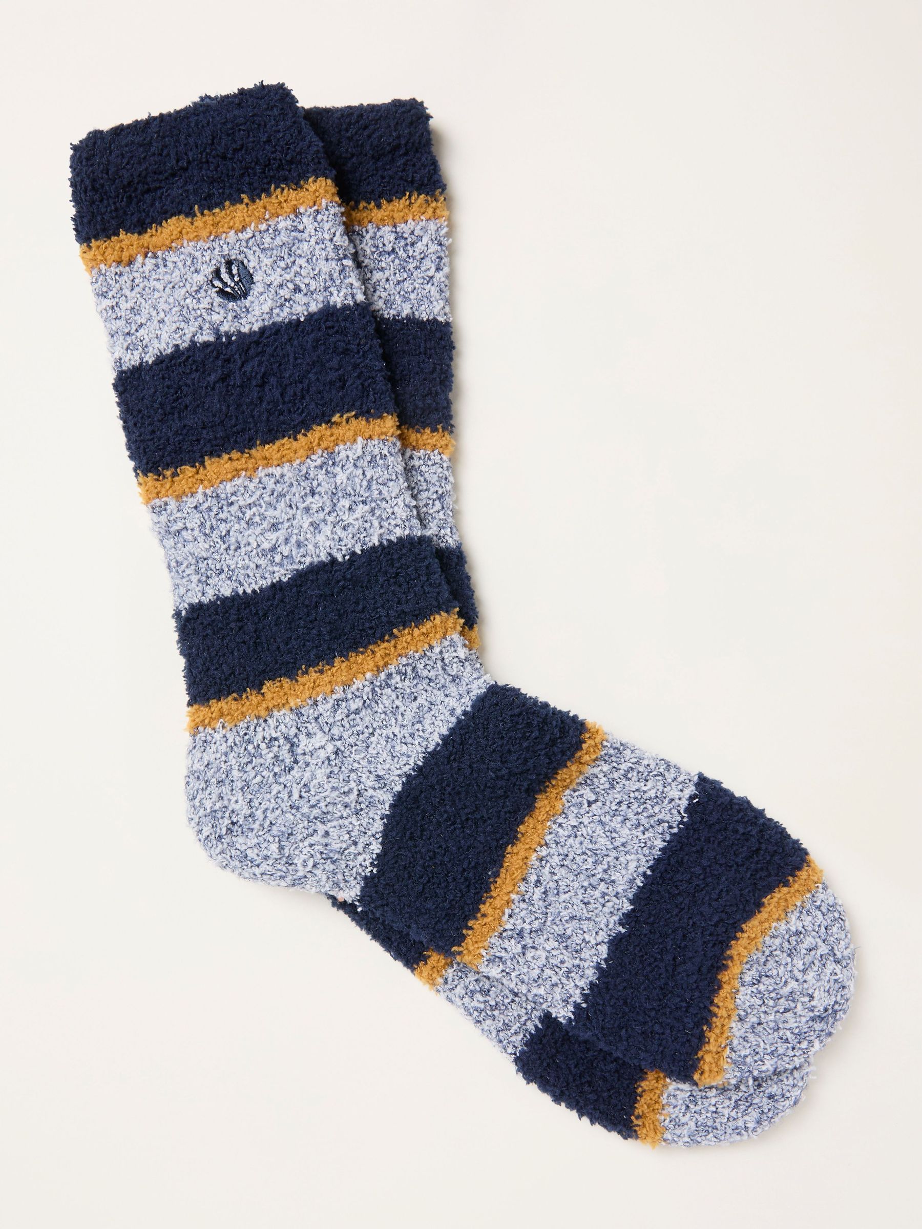Grey Striped Cosy Socks (F60148) | £10.50