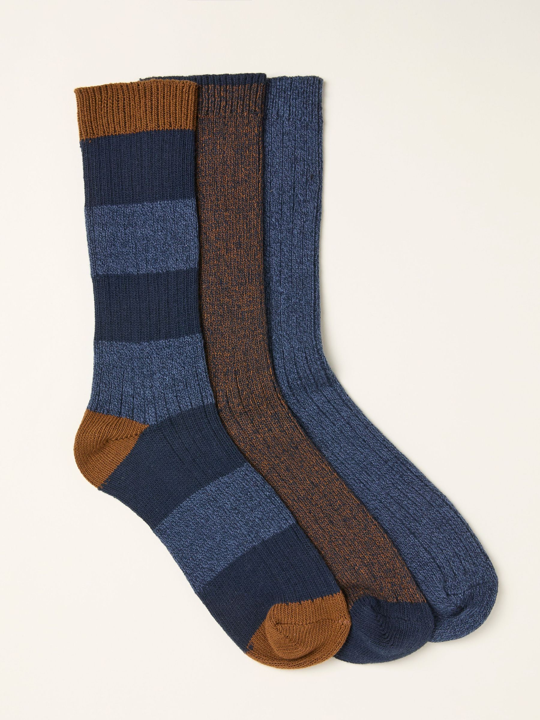Blue 3 Pairs of Boot Socks (F60151) | £20