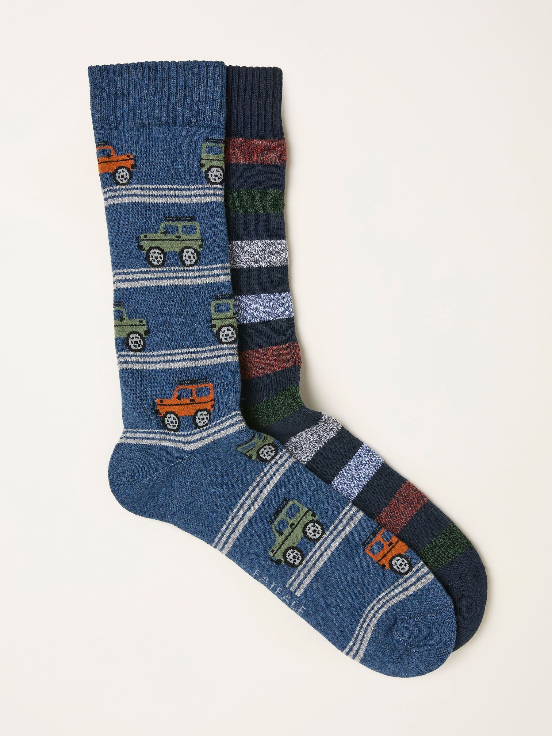Navy Blue 2 Pairs of Off Roader Thermal Socks (F60152) | £16