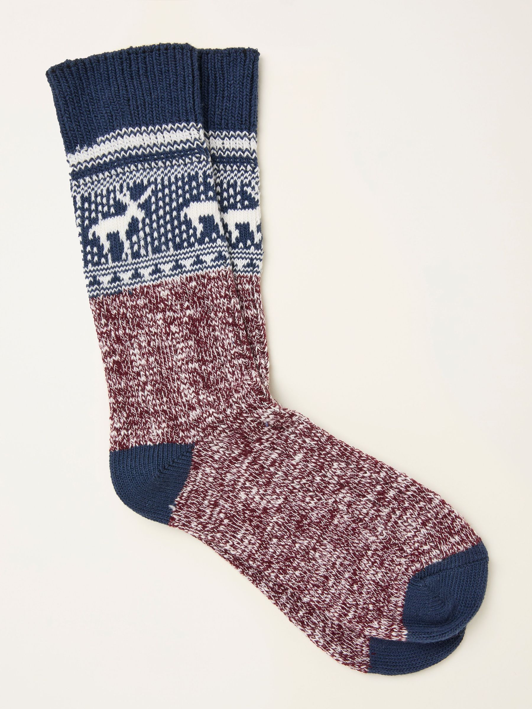 Navy Fairisle Socks (F60160) | £10.50