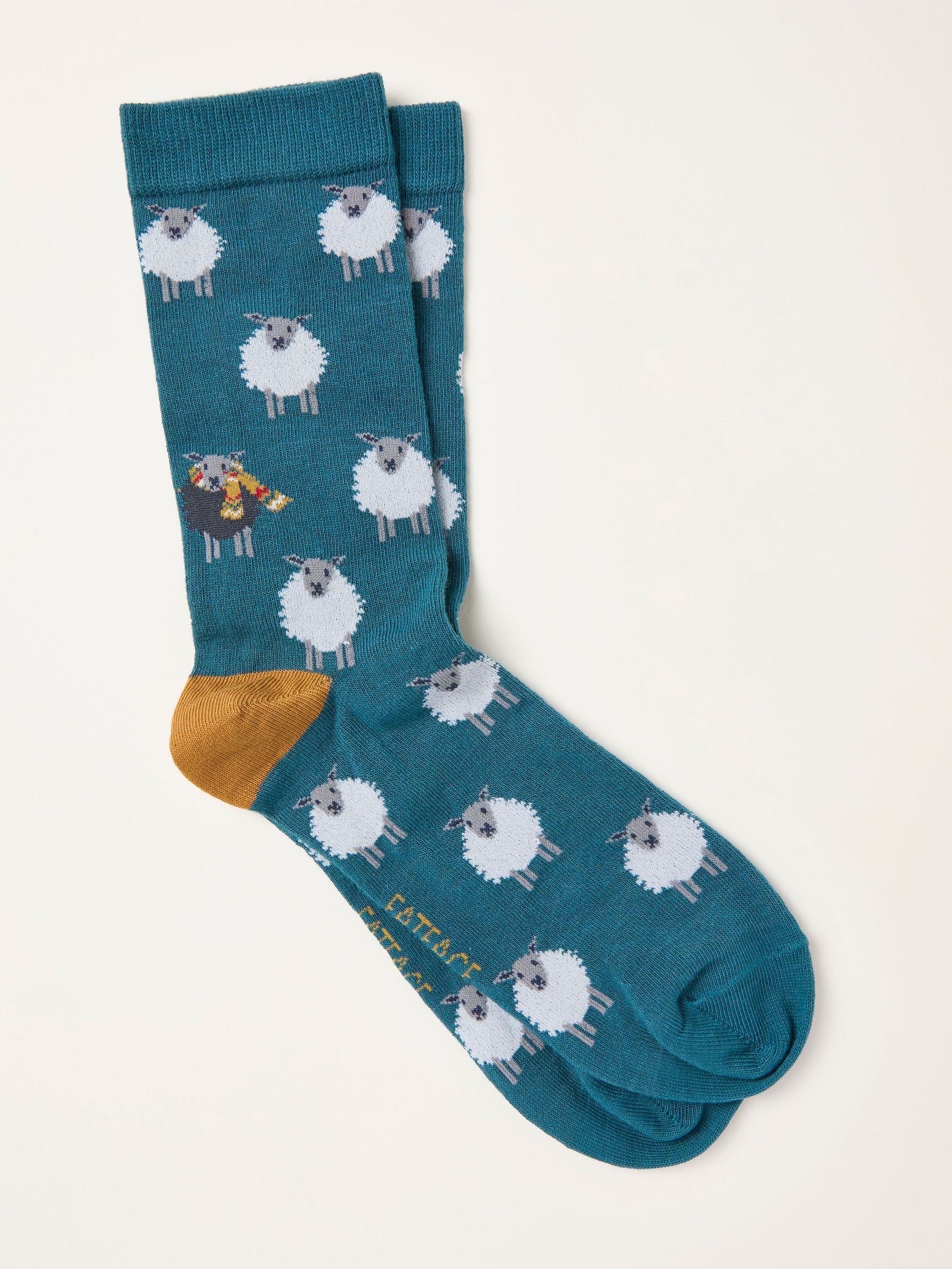 Teal Blue Sheep Socks (F60163) | £7.50