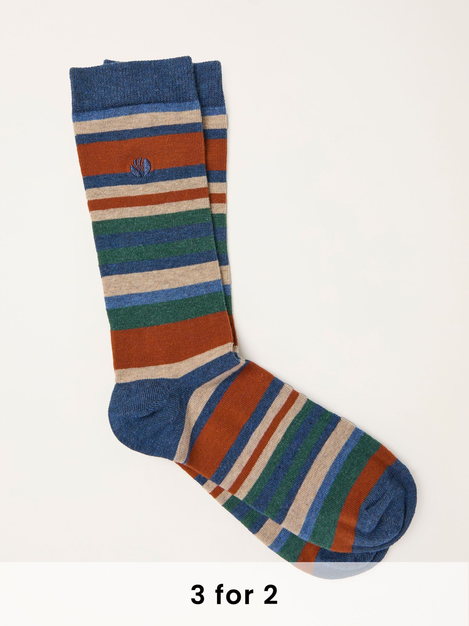 Multi Colour Striped Socks (F60164) | £7.50