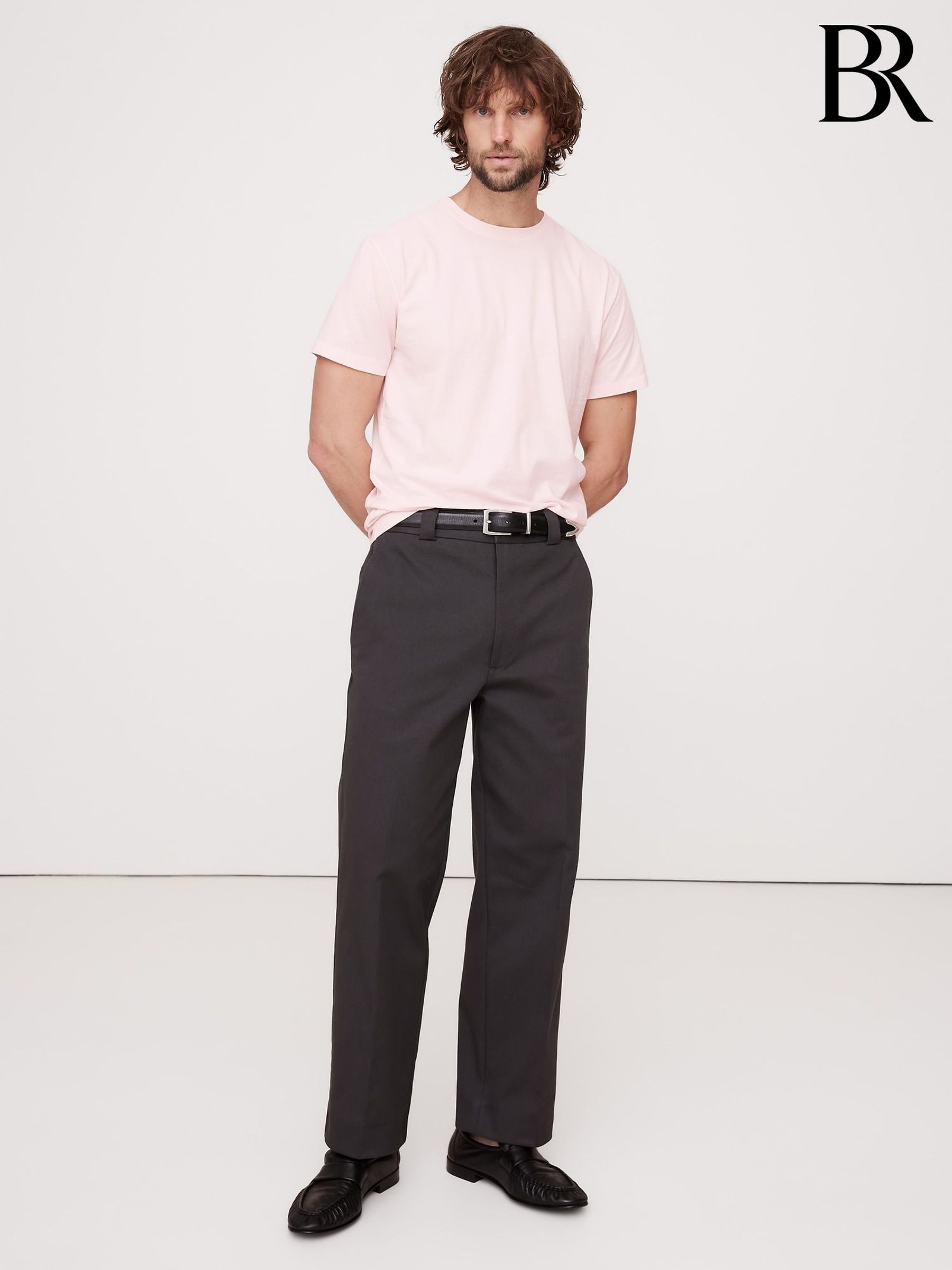 Banana Republic Pink Lightweight Cotton Crew-Neck T-Shirt (F60171) | £35
