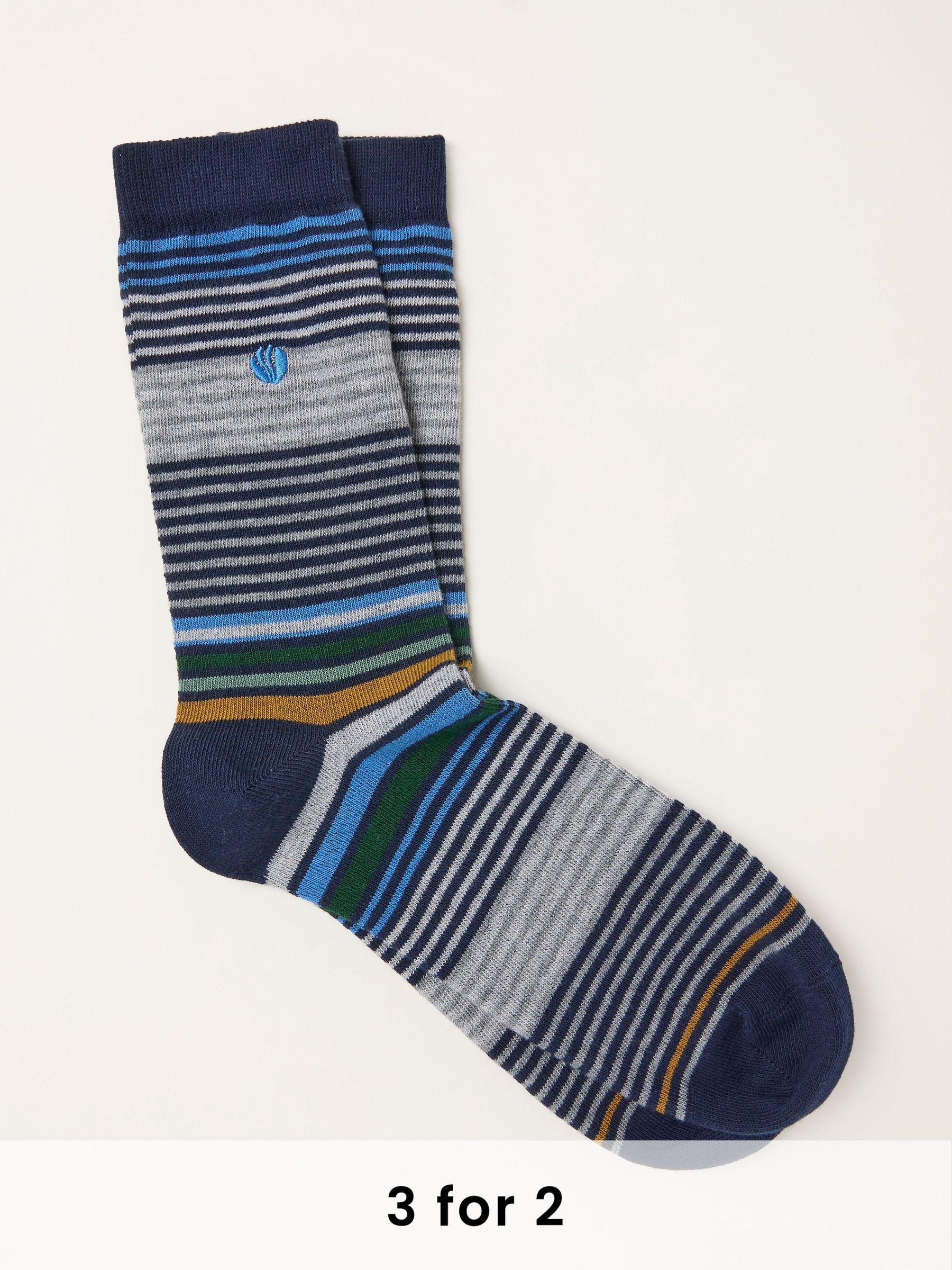 Multi Colour Striped Socks (F60178) | £7.50
