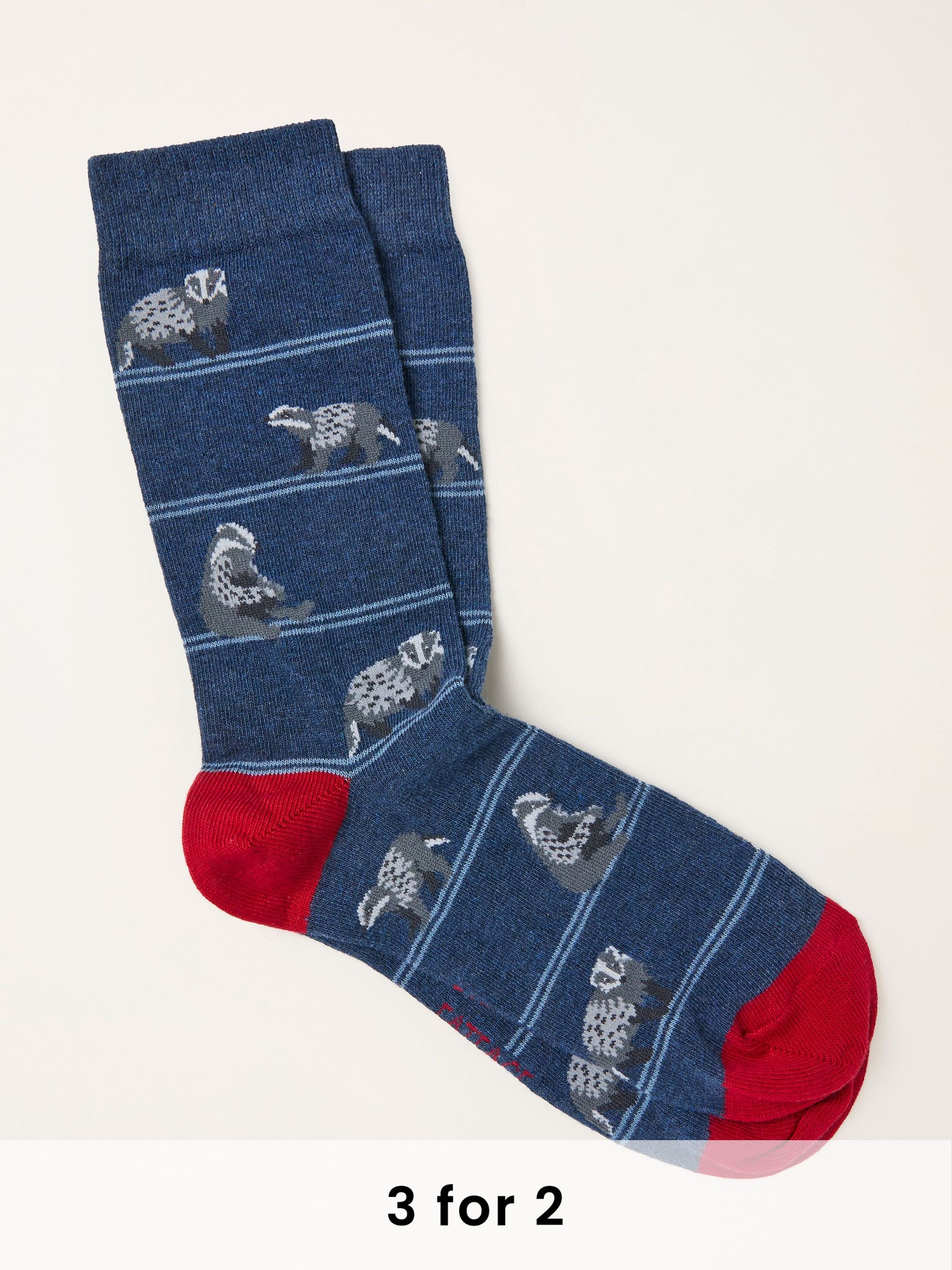 Navy Badger Socks (F60179) | £7.50