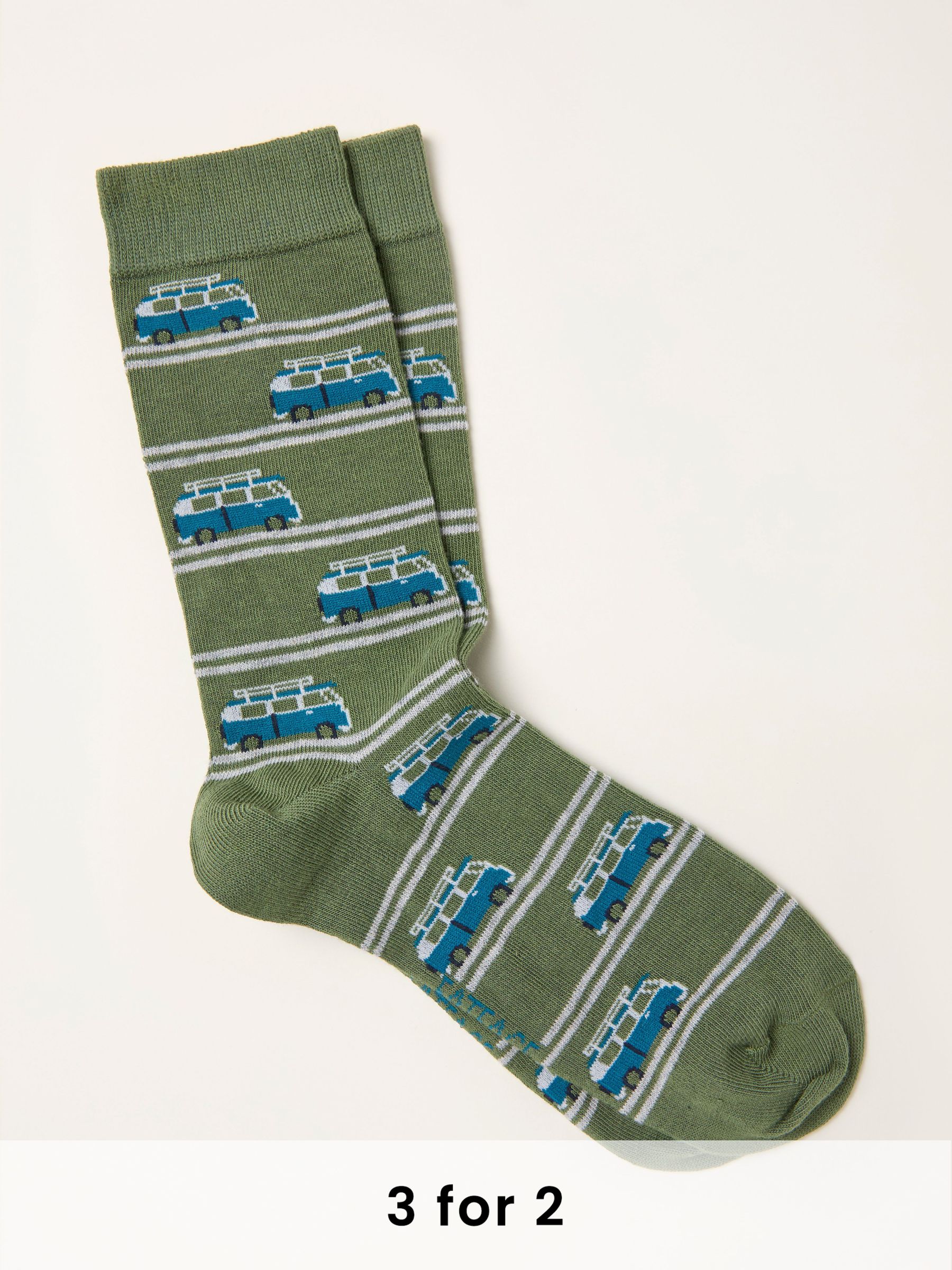 Green Campervan Socks (F60180) | £7.50