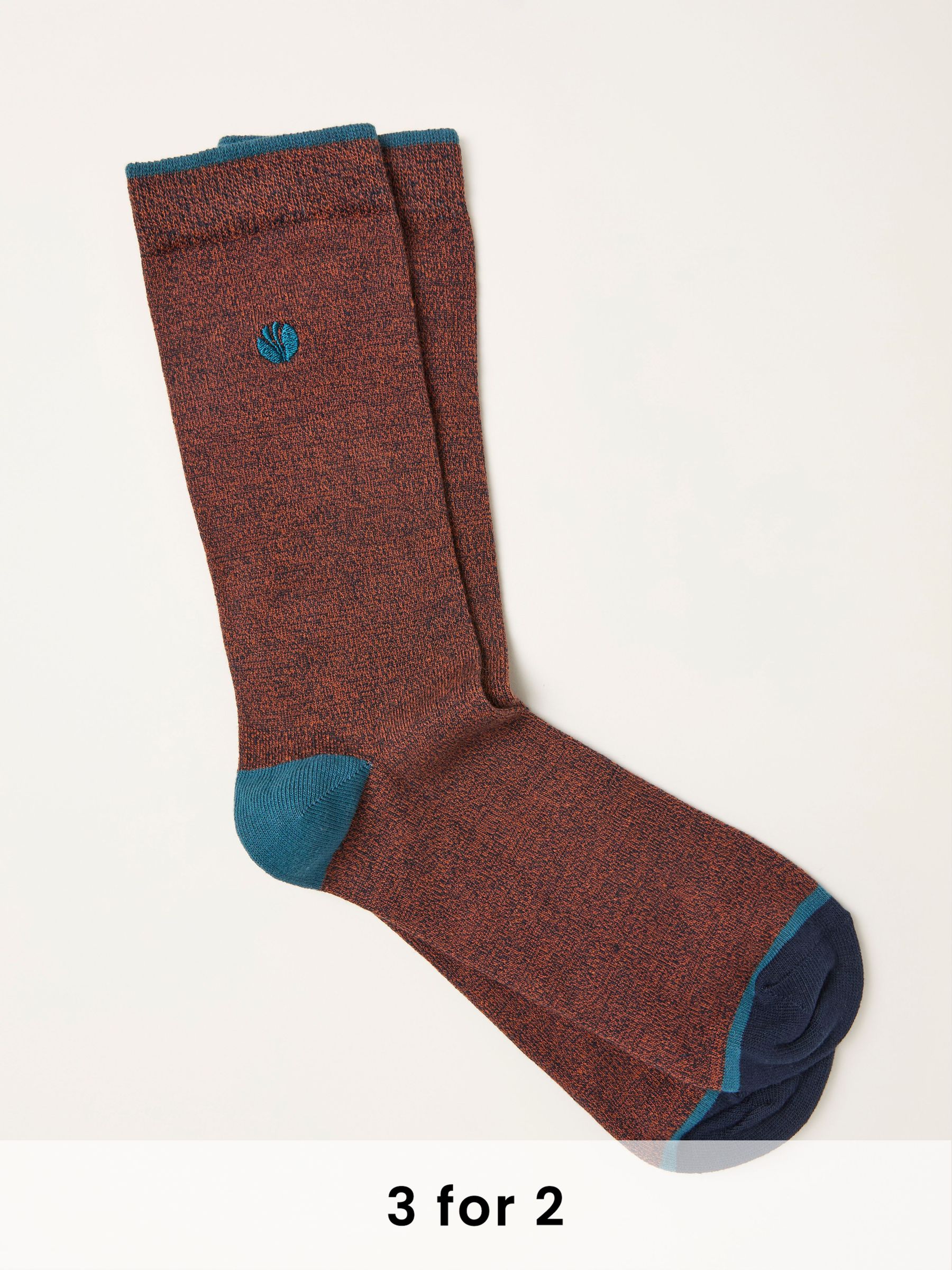 Orange Plain Socks (F60187) | £7.50