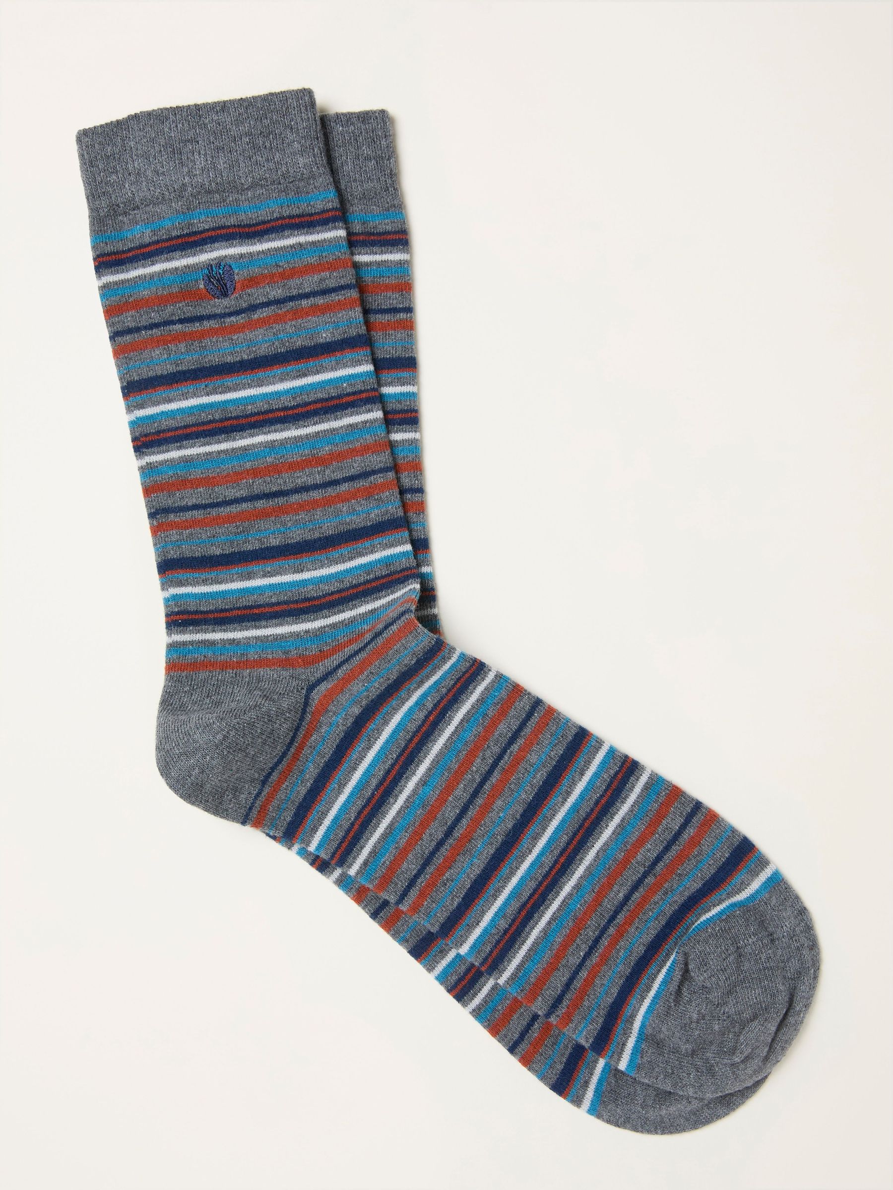 Grey Striped Socks (F60194) | £7.50
