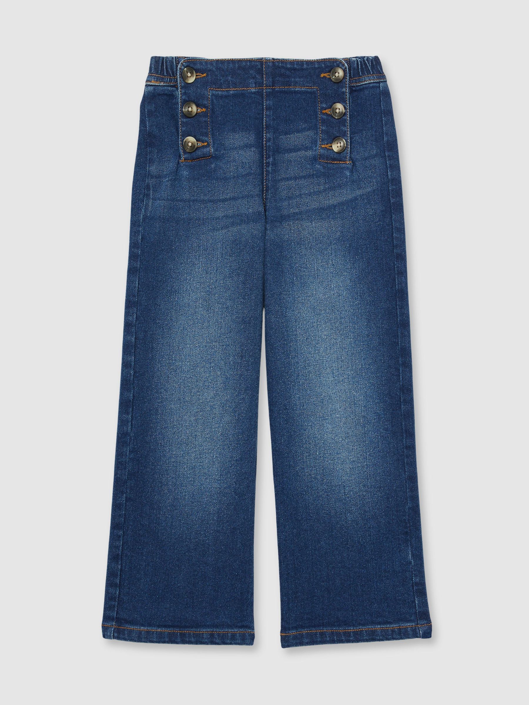13-14 yrs Straight-Leg Sailor Jeans in Blue (F61539) | £63
