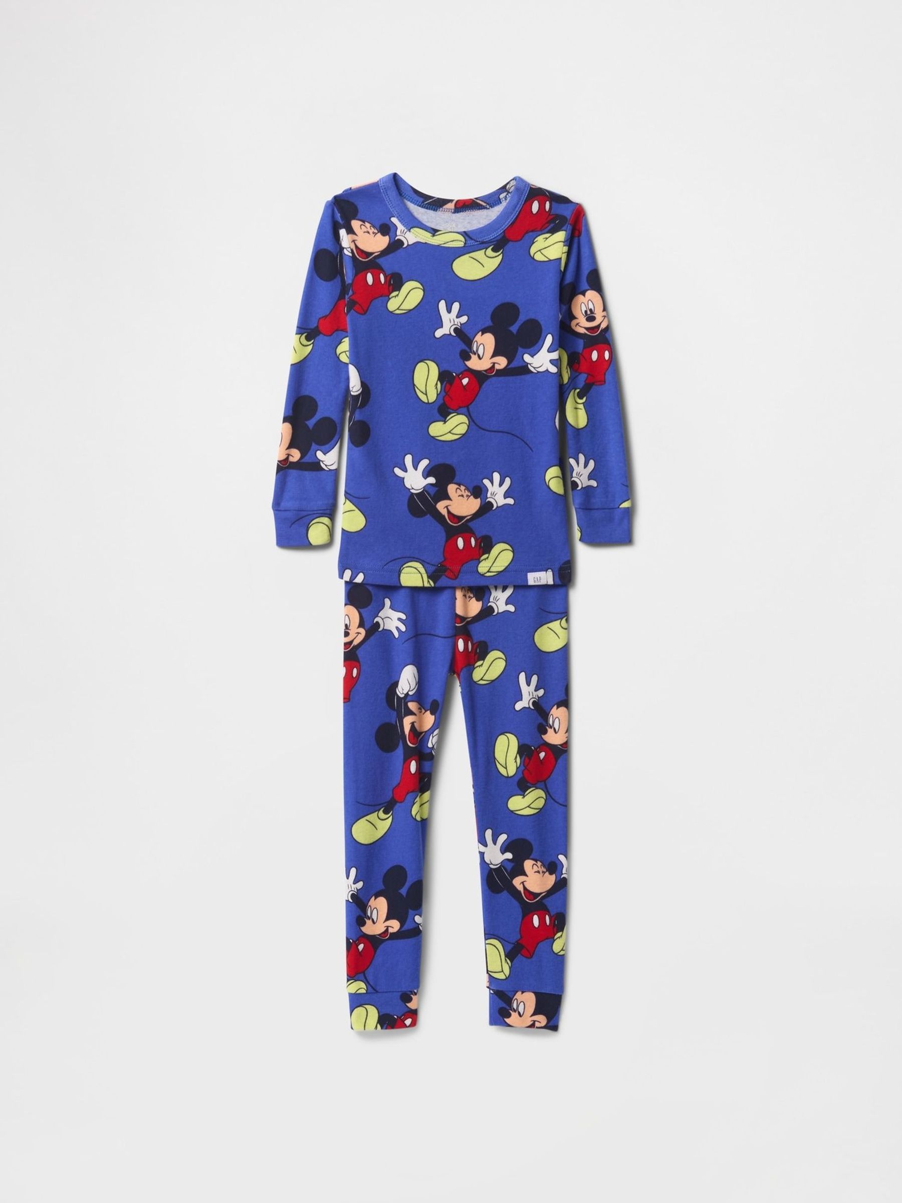 Blue Mickey Mouse Disney Brushed Cotton Long Pyjamas (6mths-5yrs) (F61952) | £25
