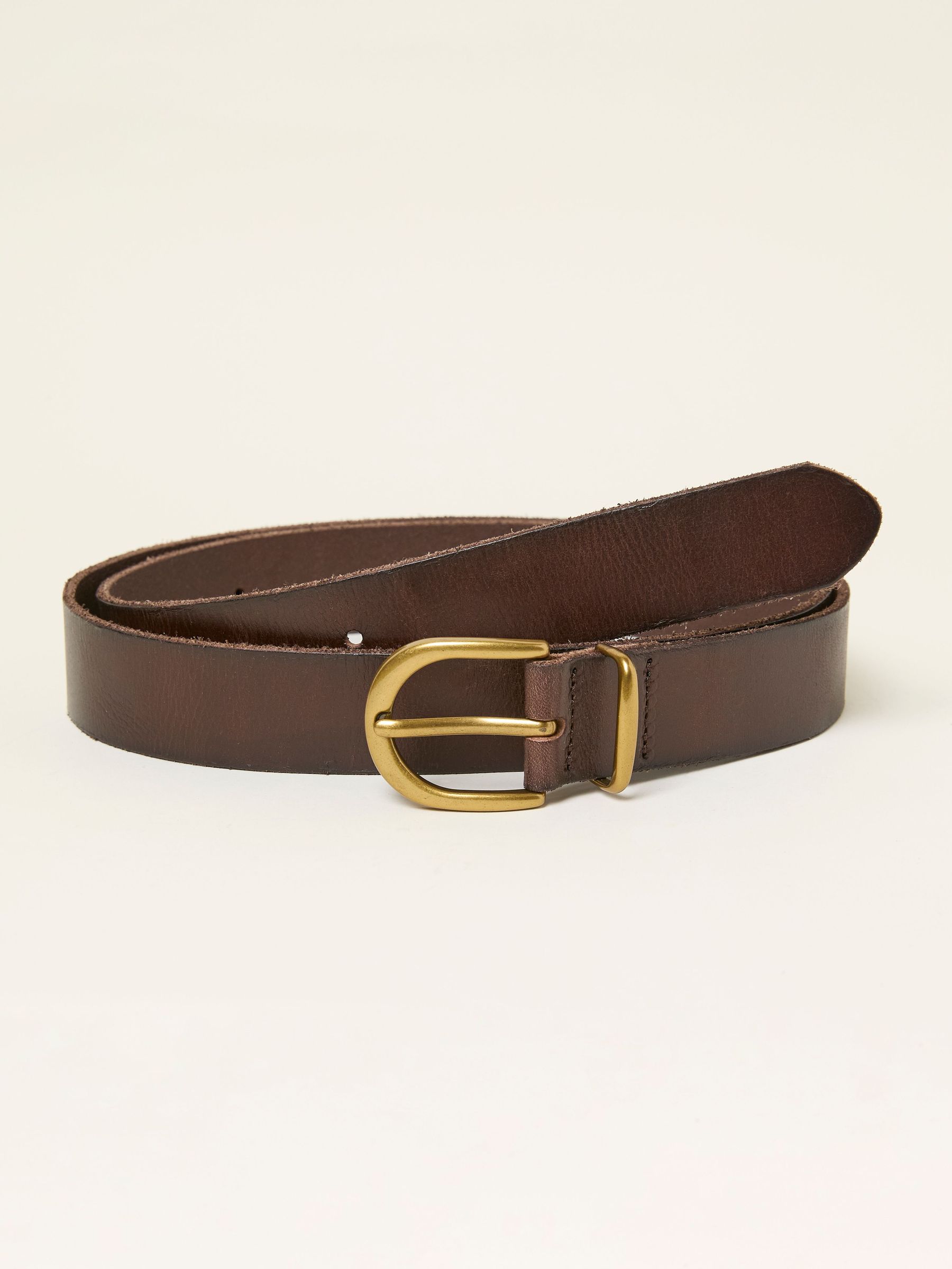 Chocolate Brown Plain Leather Belt (F63029) | £25