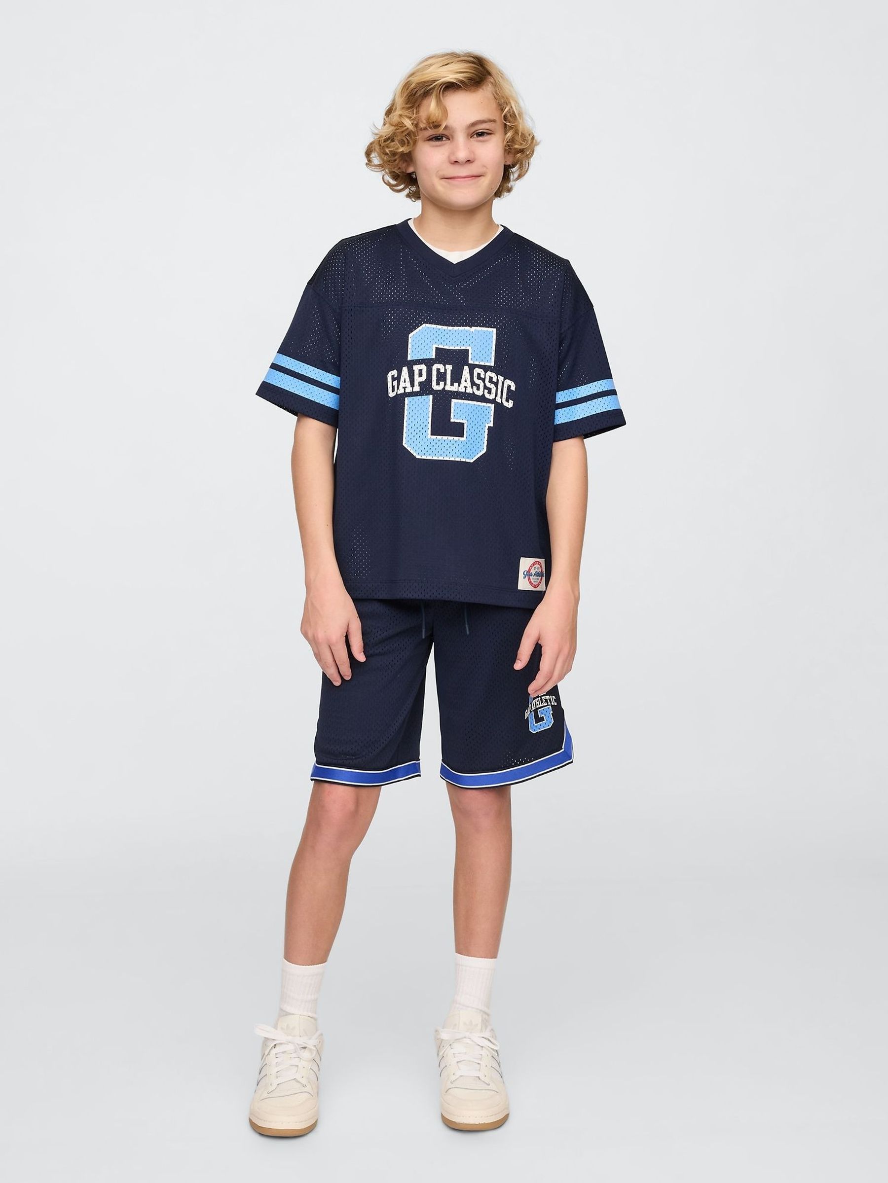 Navy Blue Mesh Pull On Shorts (4-13yrs) (F63782) | £18