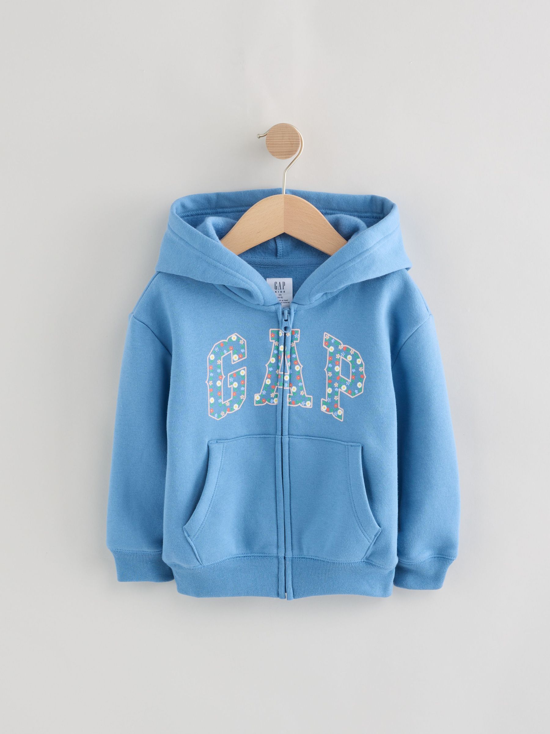 Blue Heritage Logo Hoodie (4-13yrs) (F63873) | £25