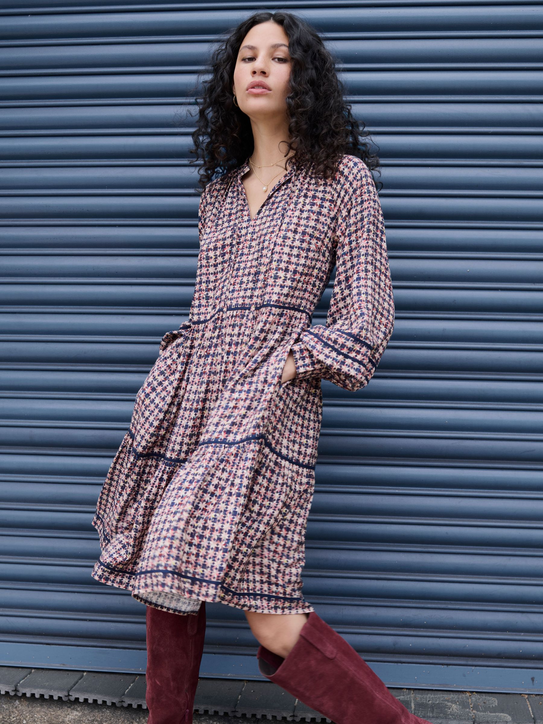 Multi Petite Stirling Dress (F64148) | £69