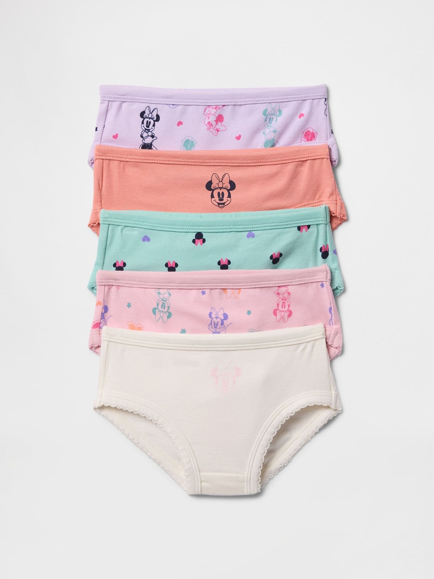Orange/Green/Pink Disney Minnie Mouse Boxers 5-Pack (F64375) | £20