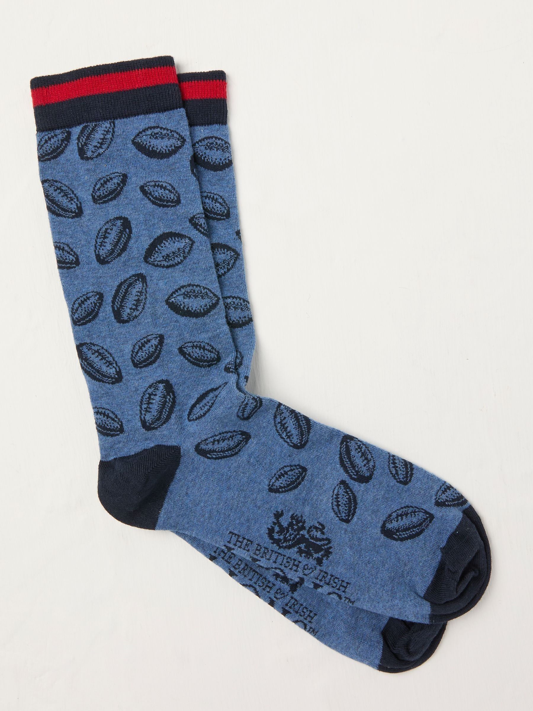 Navy Lions Tour Socks in a Box (F64459) | £8.50
