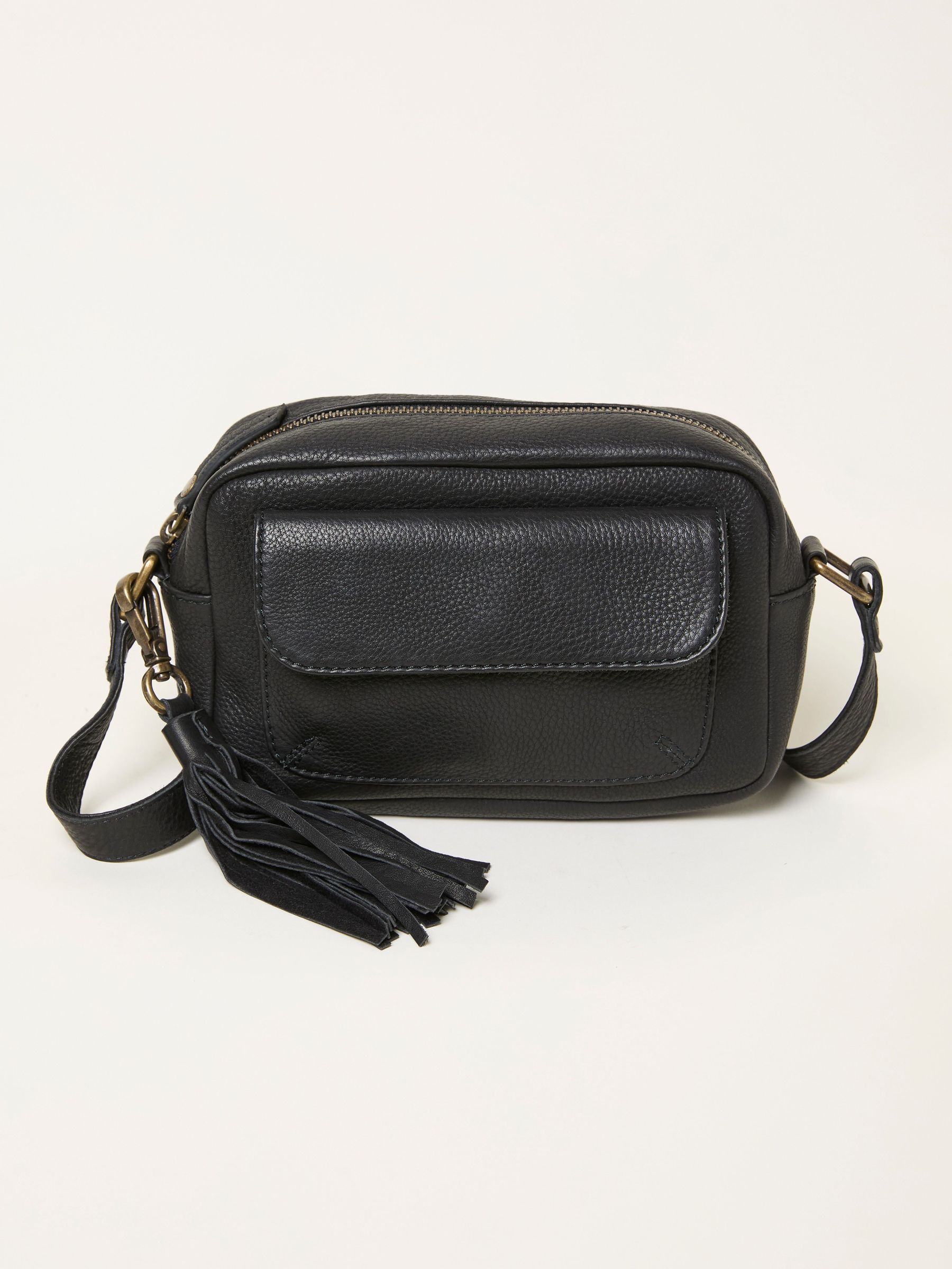 Vienna Black Tassel Crossbody Bag (F65876) | £65.50