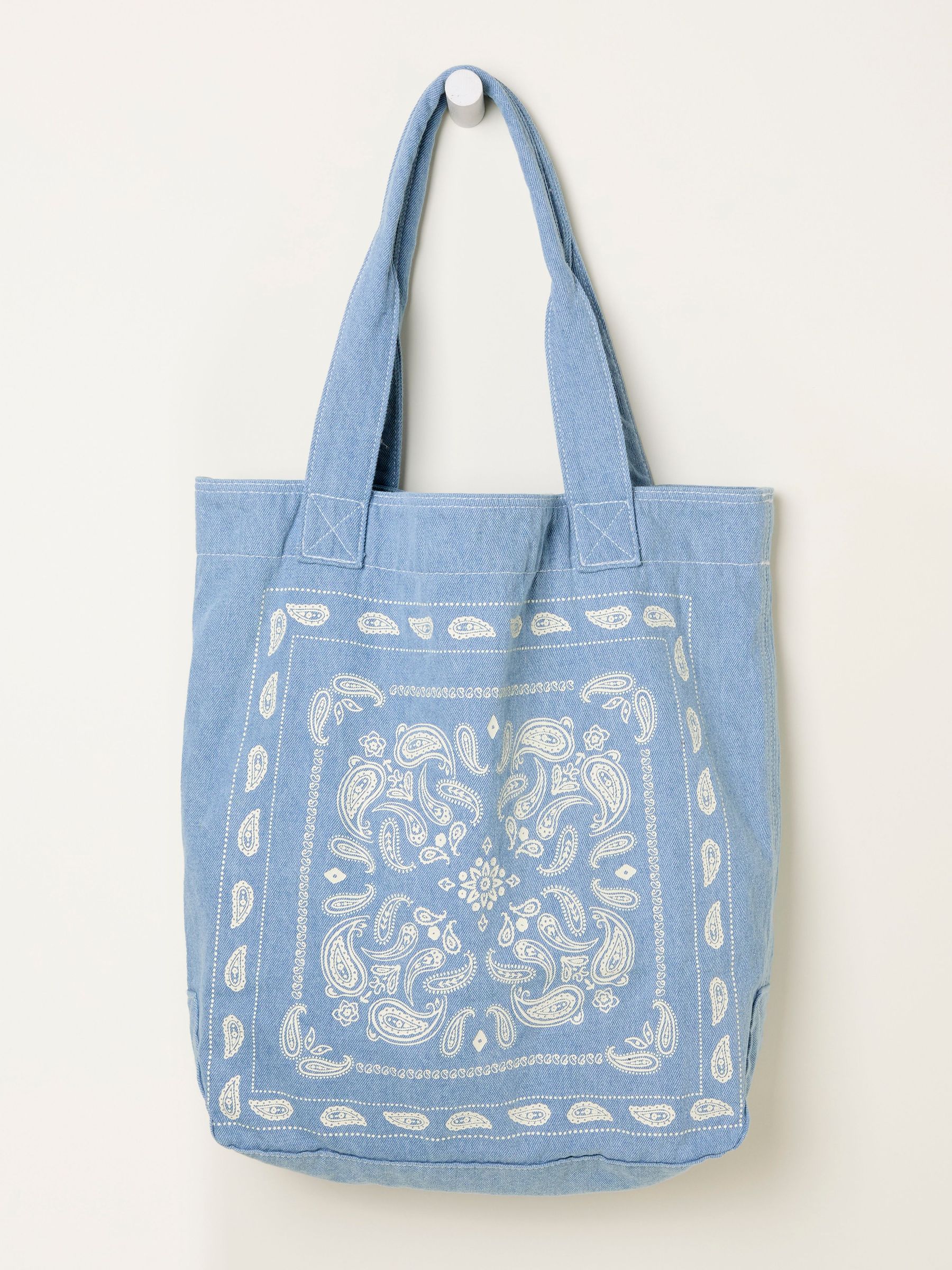 Denim Blue Bandana Print Tote Bag (F65880) | £25.50