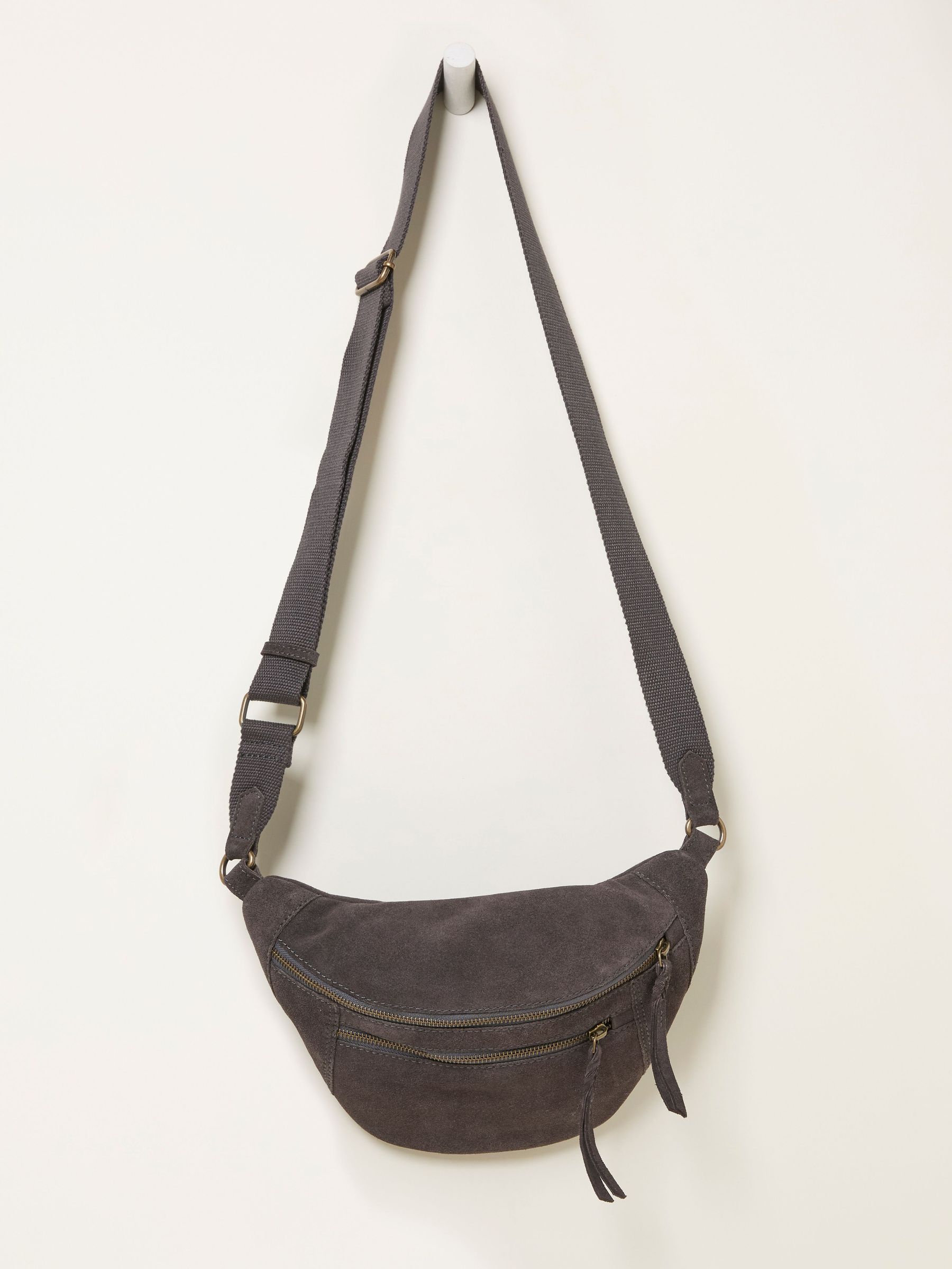 Grey Suede Sling Bag (F65912) | £55.50