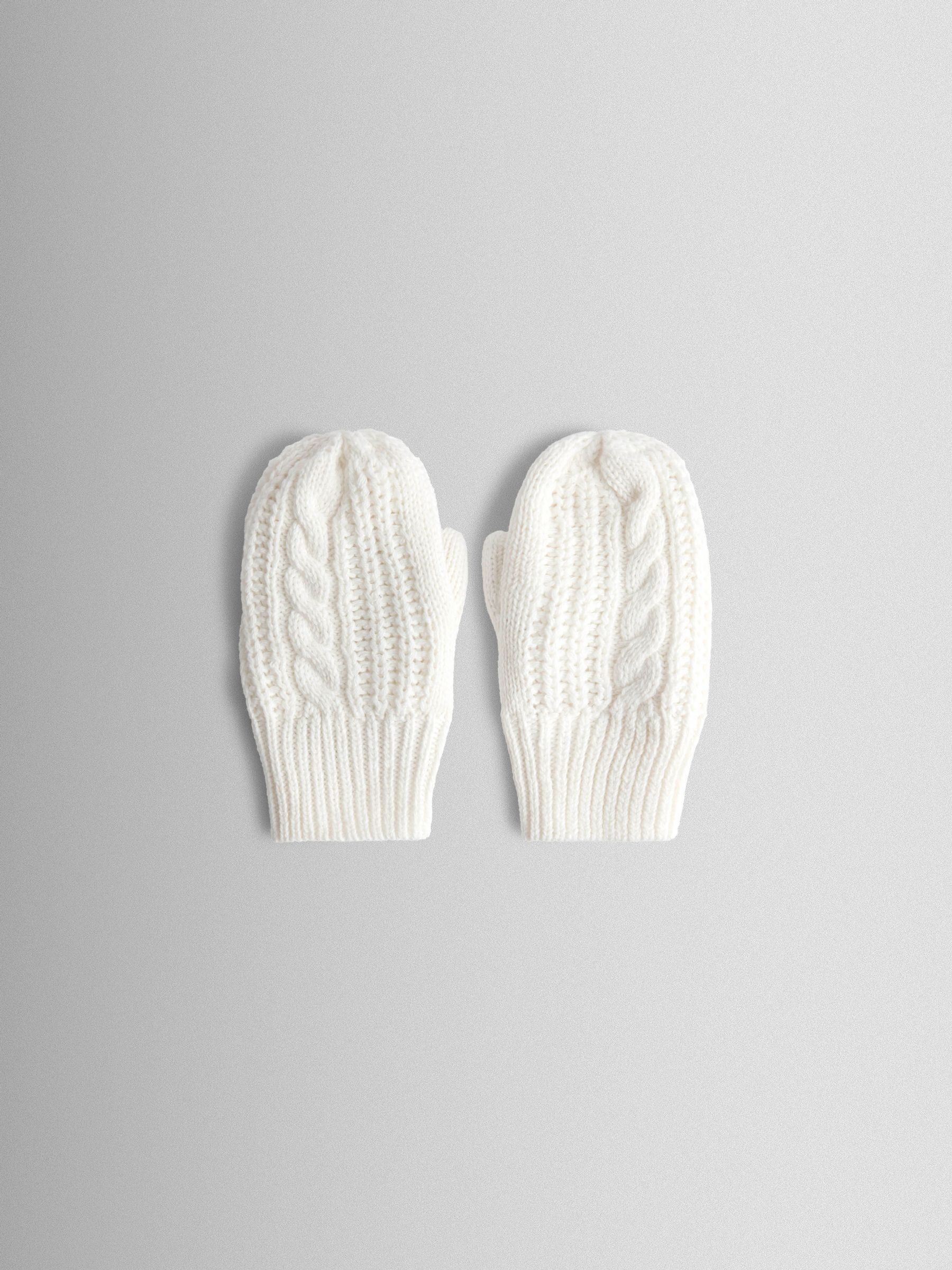 Cream White Mittens (F67061) | £15.50