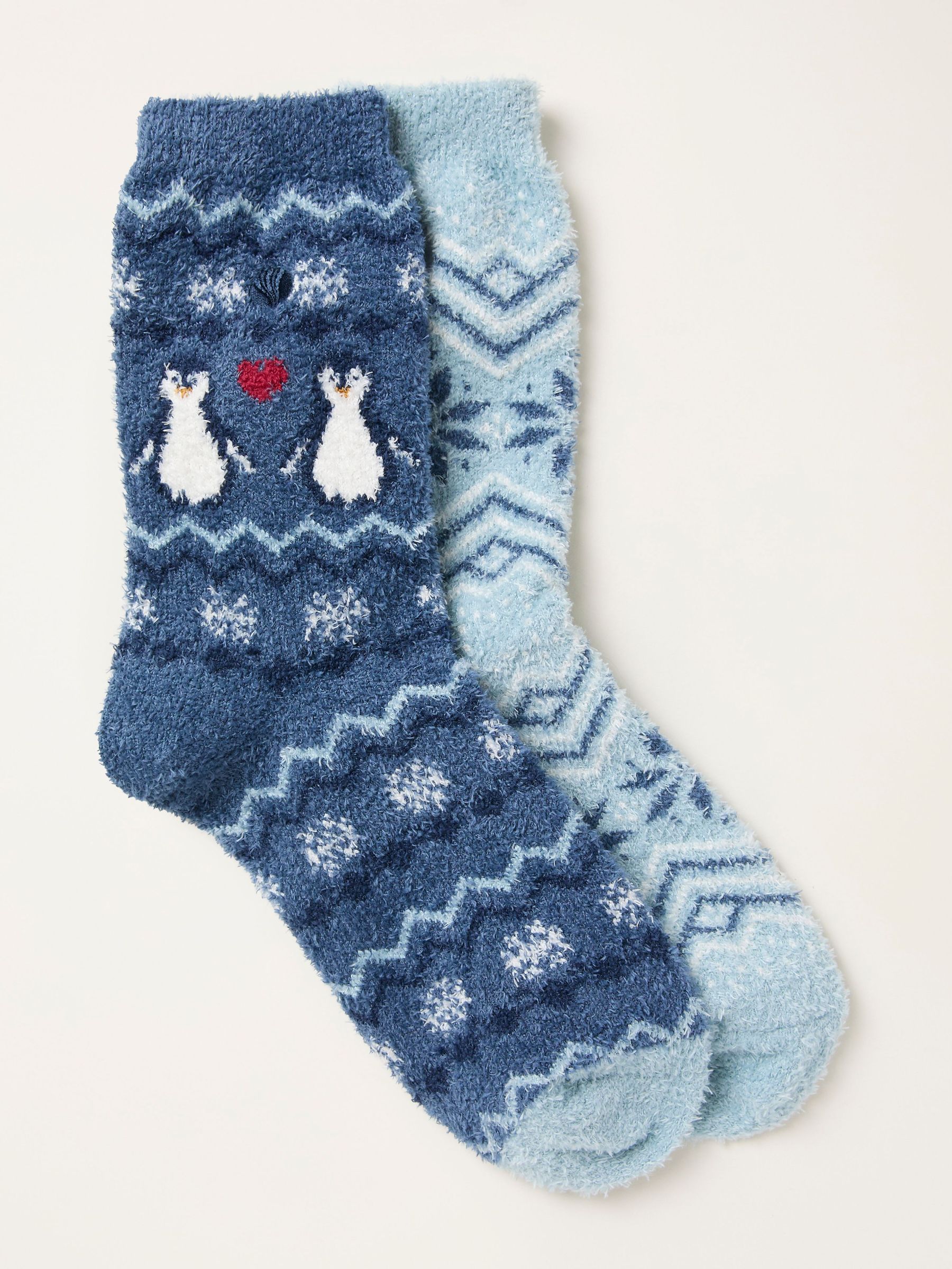 Blue  Penguin 2 Pairs of Polar Socks (F67473) | £16
