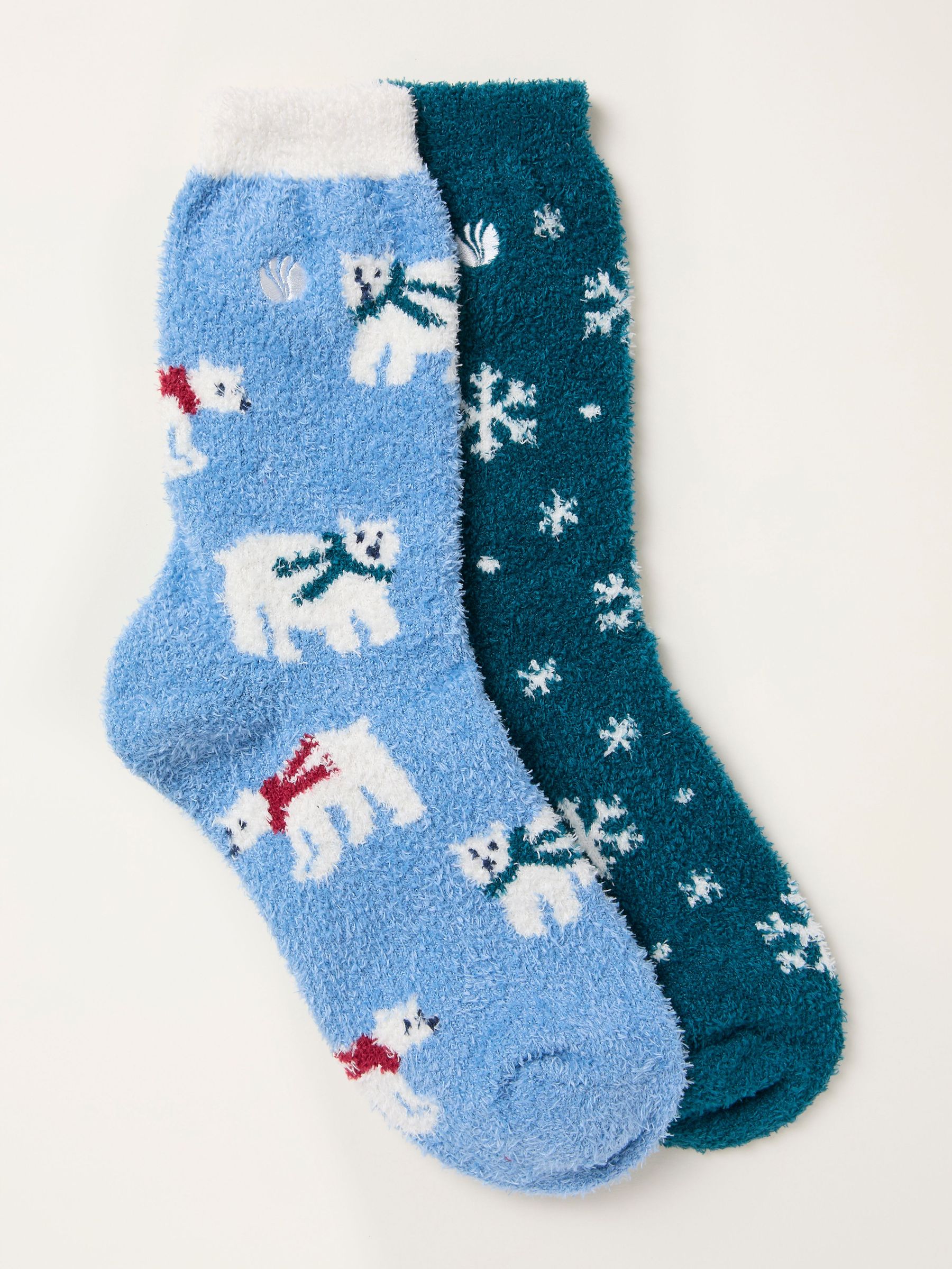 Blue Polar Bear 2 Pairs of Polar Socks (F67476) | £16