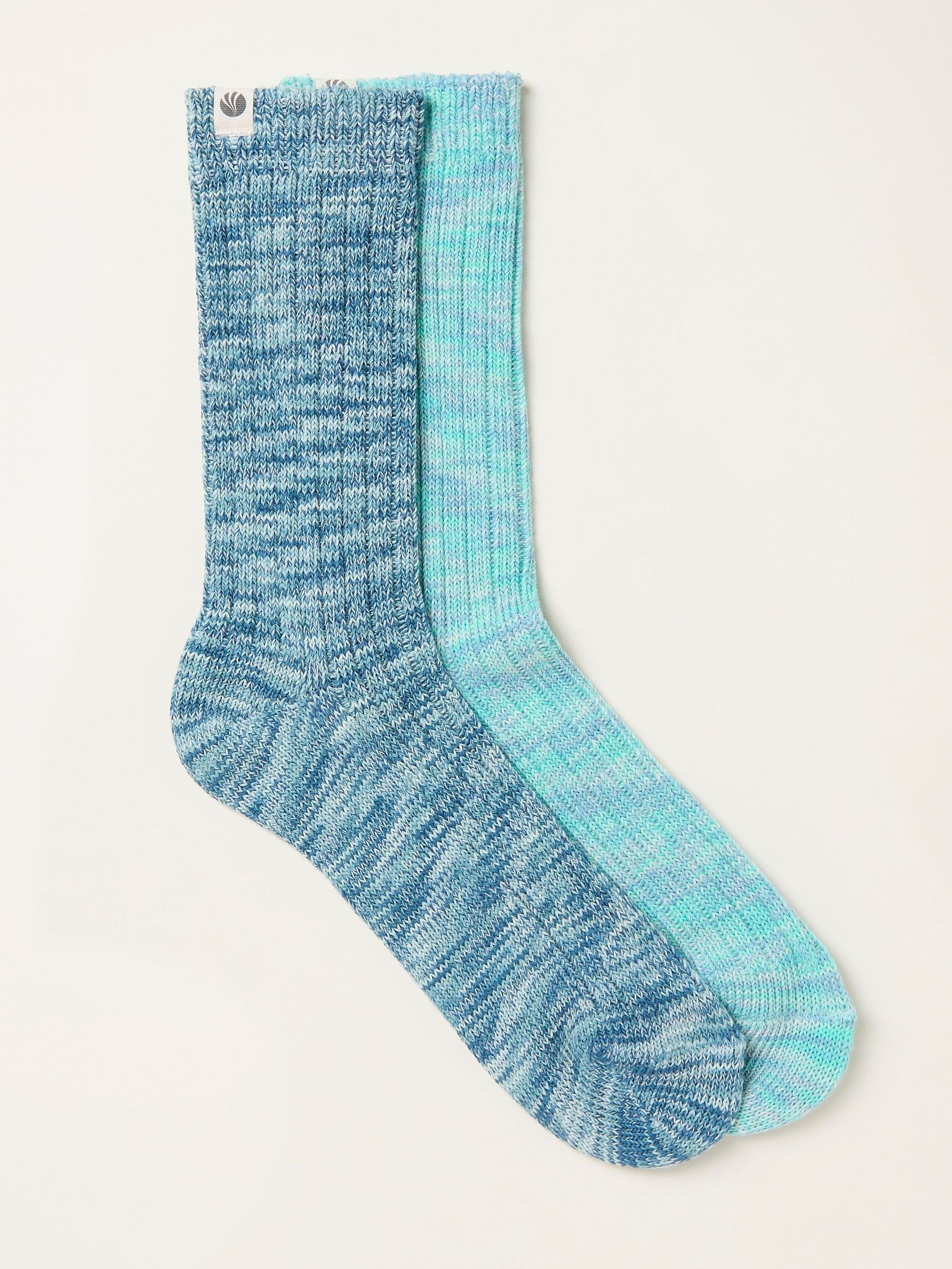 Blue 2 Pairs of Boot Socks (F67479) | £14