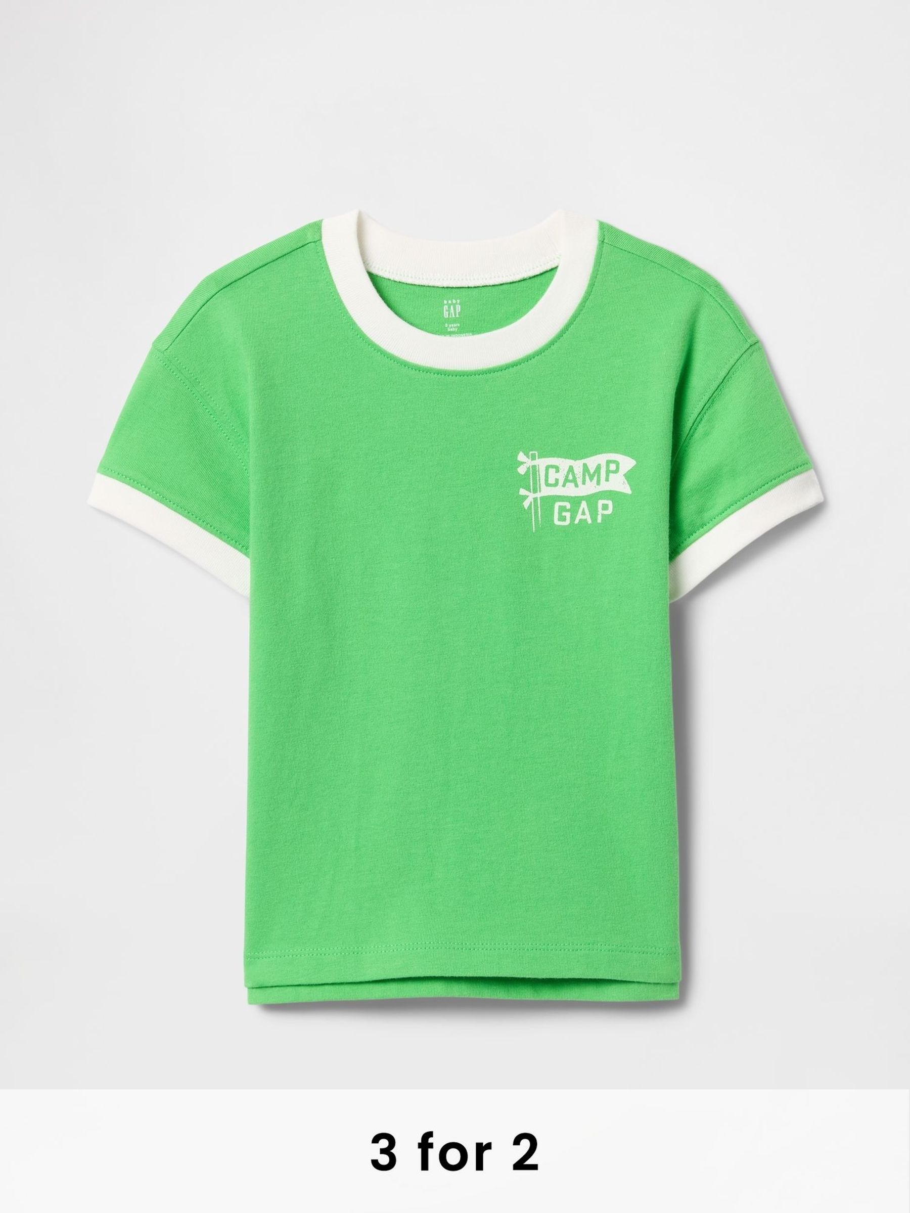 Green Camp Short Sleeve T-Shirt (6mths-5yrs) (F68310) | £10