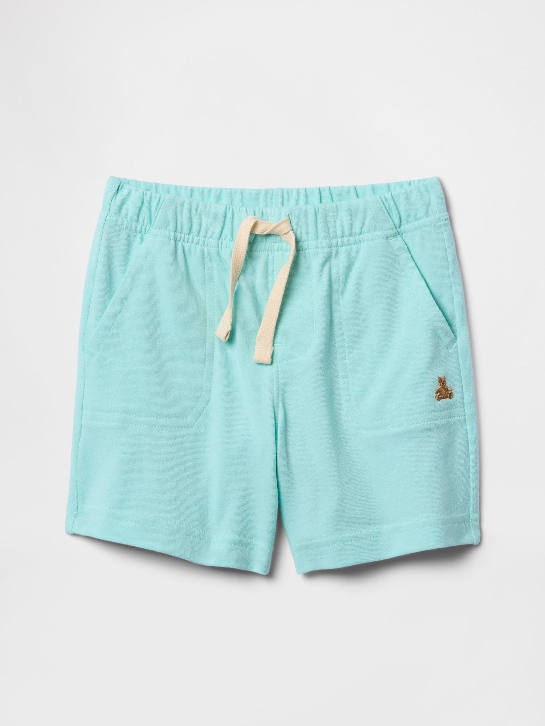 Light Blue Cotton Pull On Shorts (6mths-5yrs) (F68312) | £8