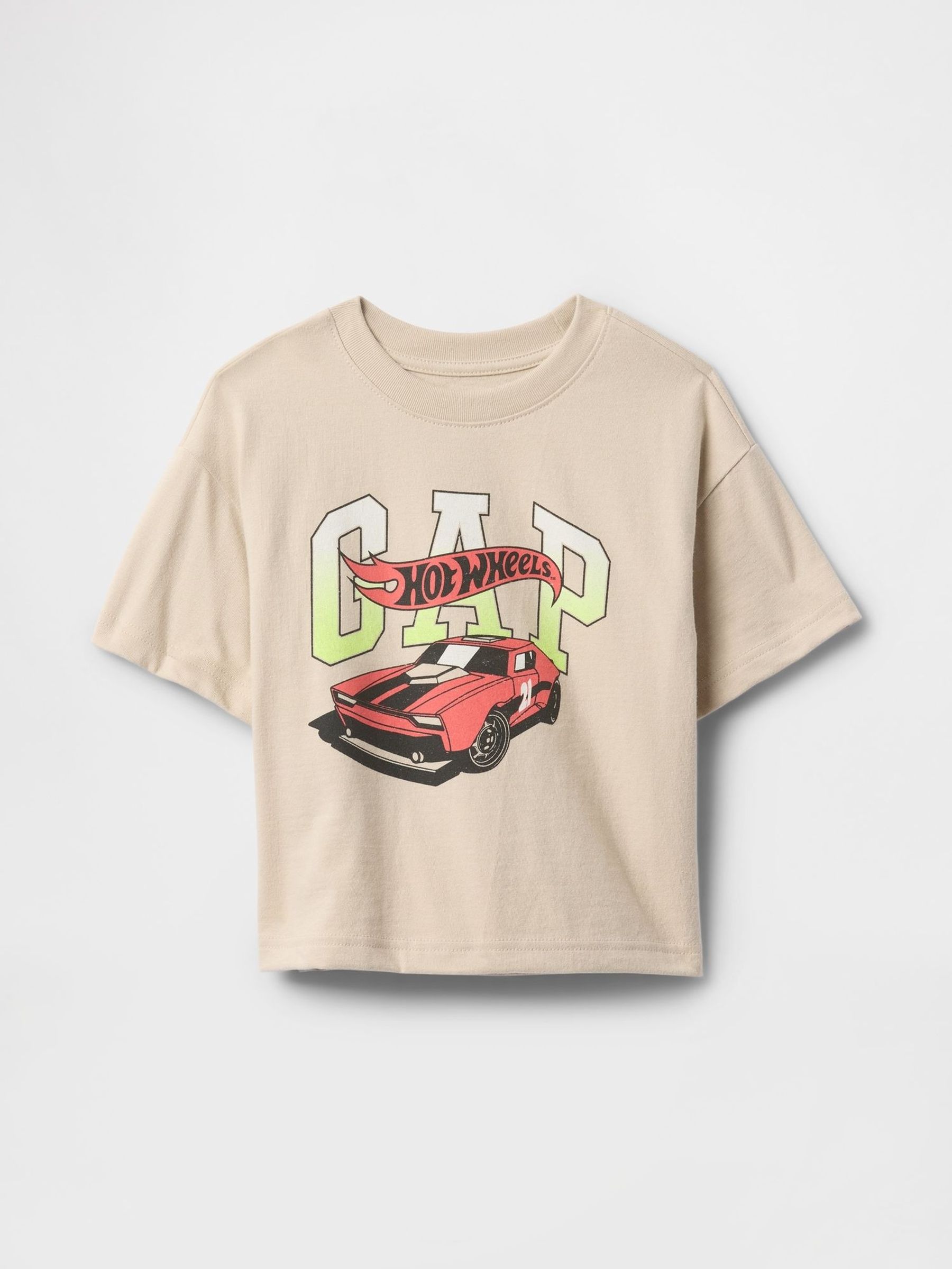 Beige Oversized Hot Wheels Graphic T-Shirt (6mths-5yrs) (F68318) | £14