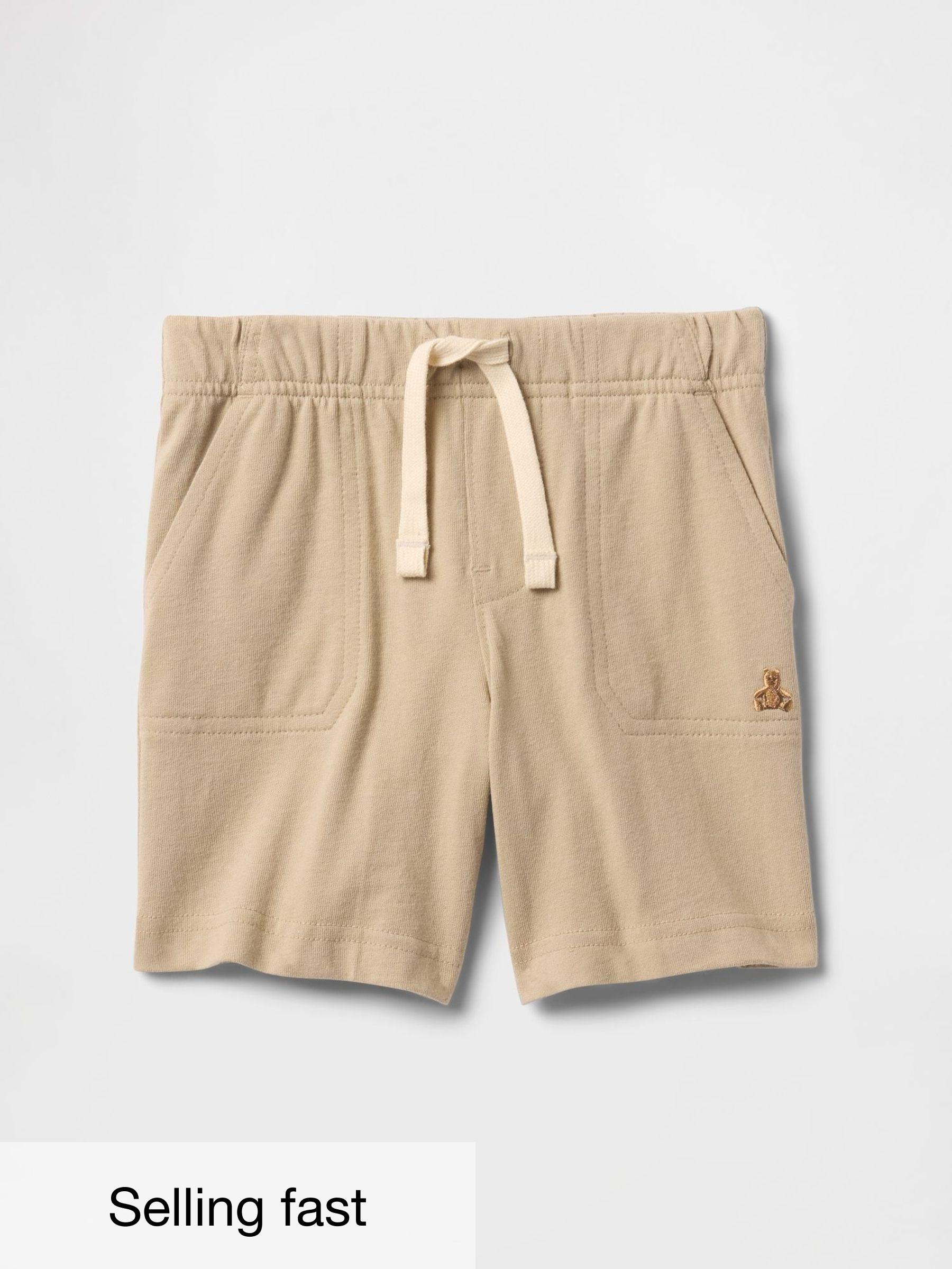 Beige Cotton Pull On Shorts (6mths-5yrs) (F68320) | £8