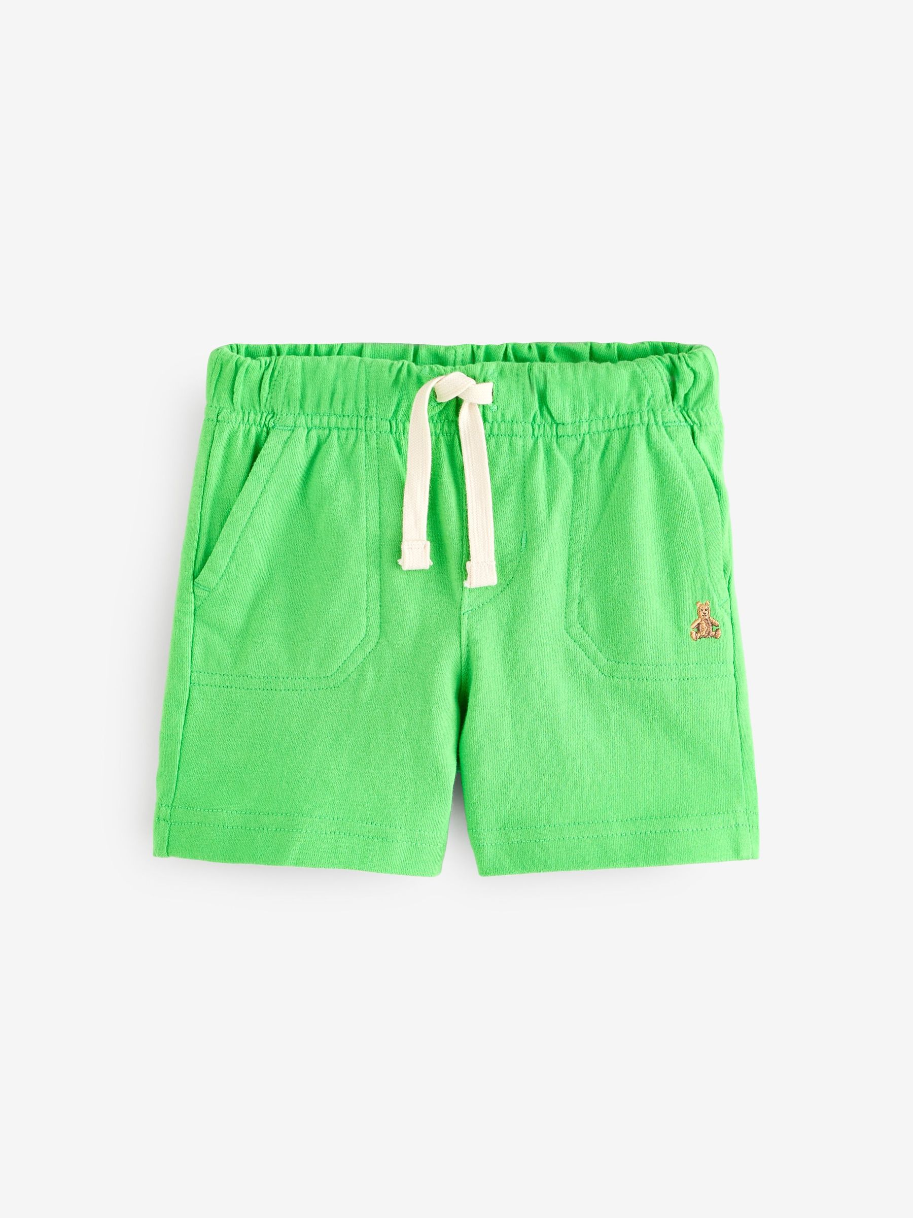 Lime Green Cotton Pull On Shorts (6mths-5yrs) (F68329) | £8