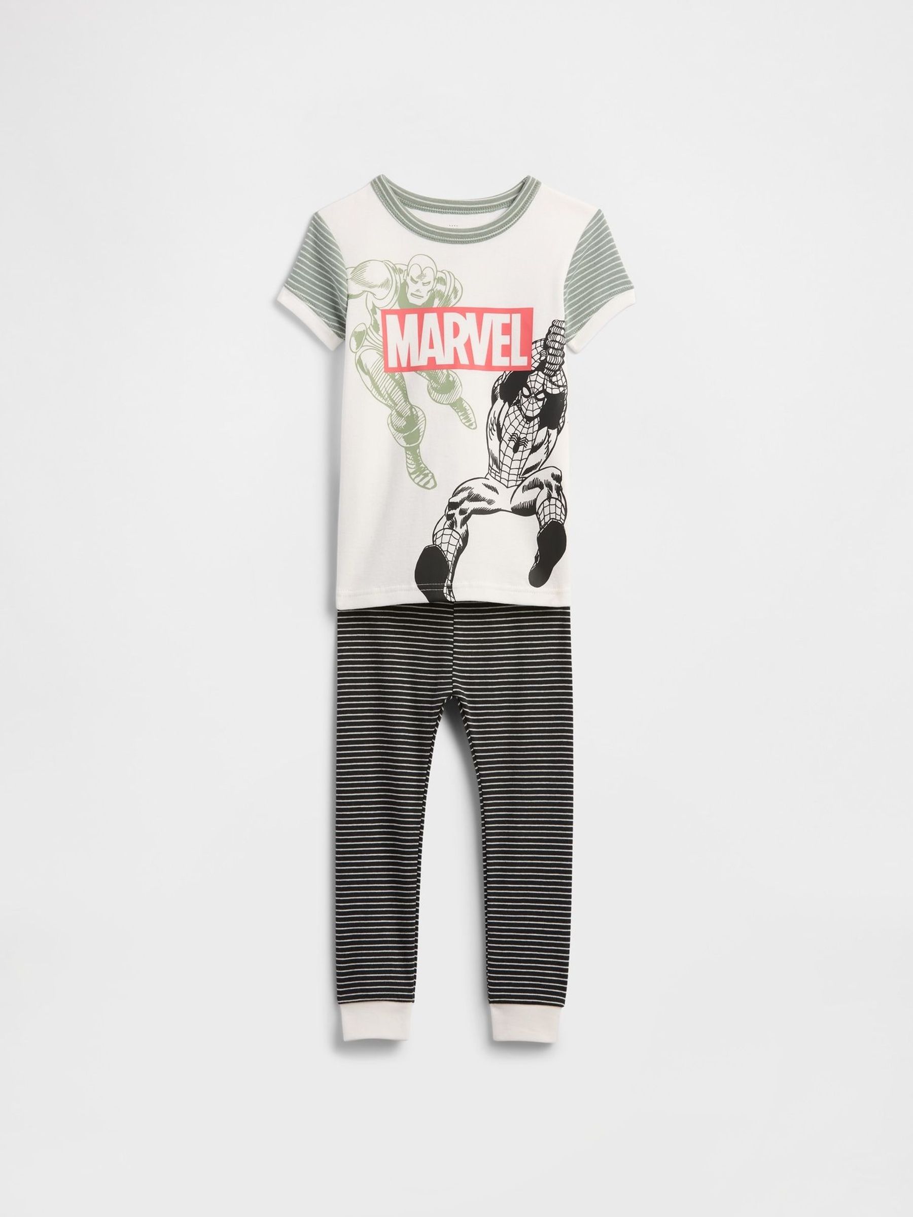 White Marvel Pyjama T-Shirt and Bottoms Set (6mths-5yrs) (F68333) | £25