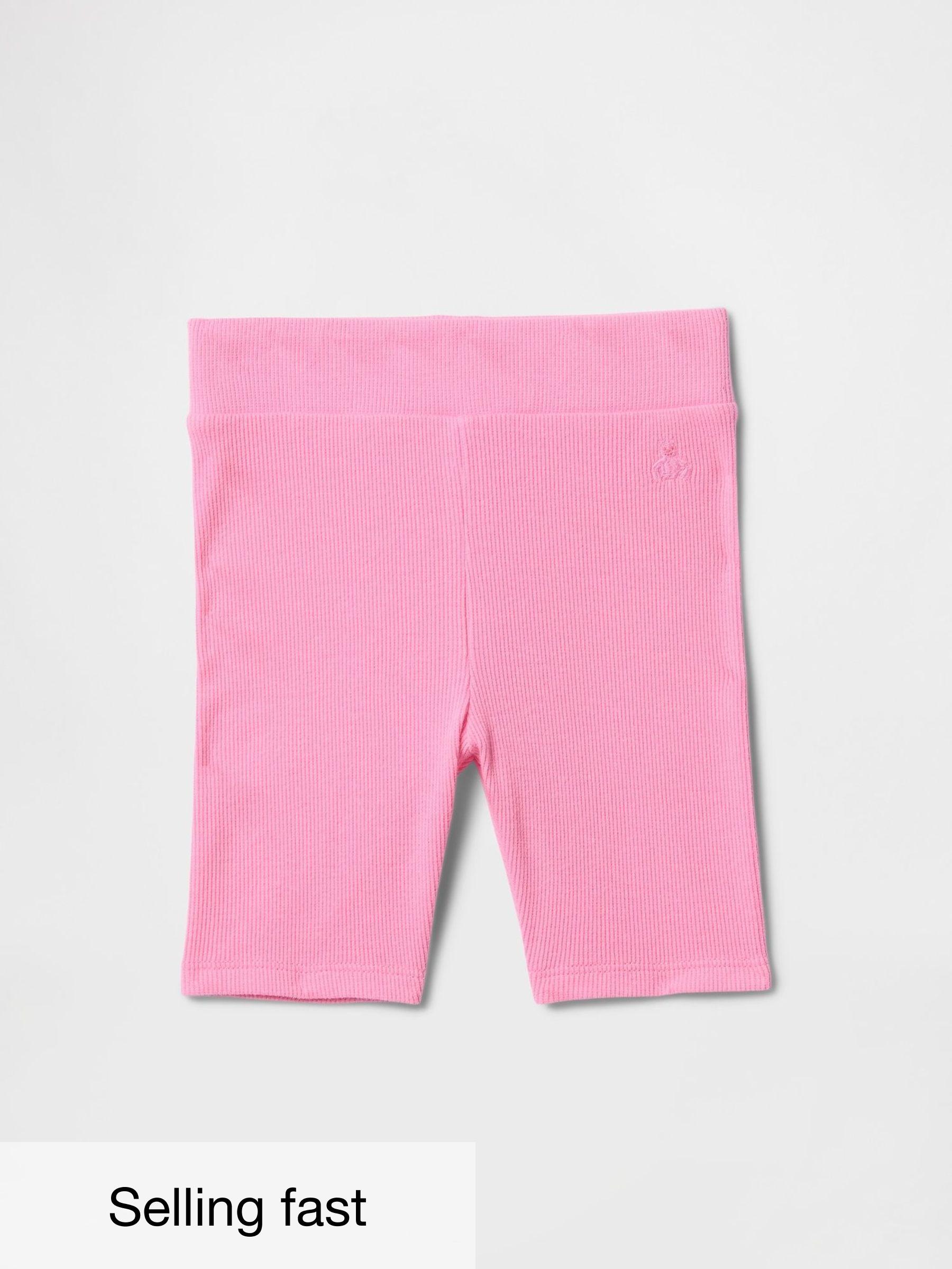 Pink Ribbed Cycling Shorts (6mths-5yrs) (F69140) | £8