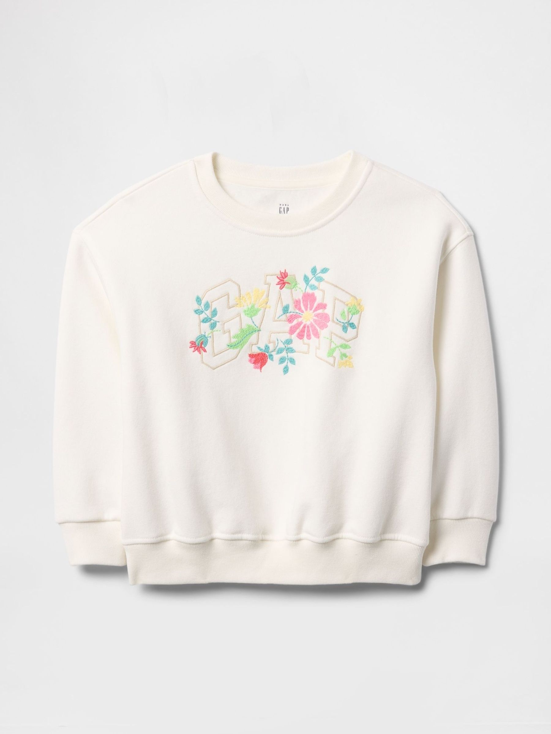 White Floral Vintage Soft Sweatshirt (6mths-5yrs) (F69155) | £18