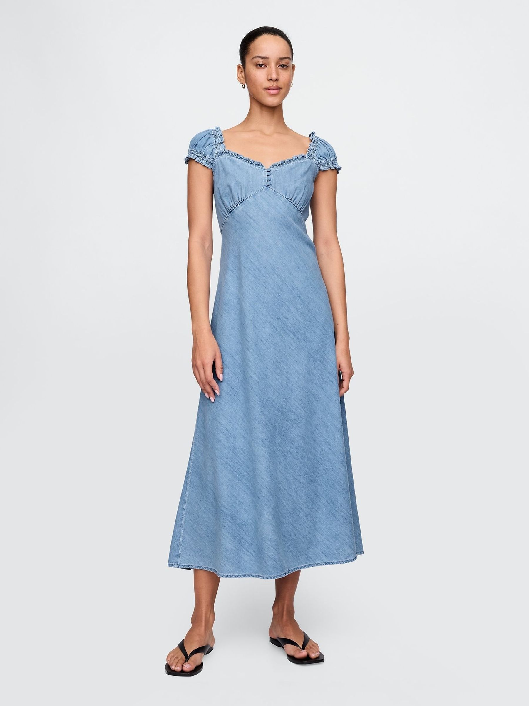 Blue Denim Maxi Dress (F69205) | £95
